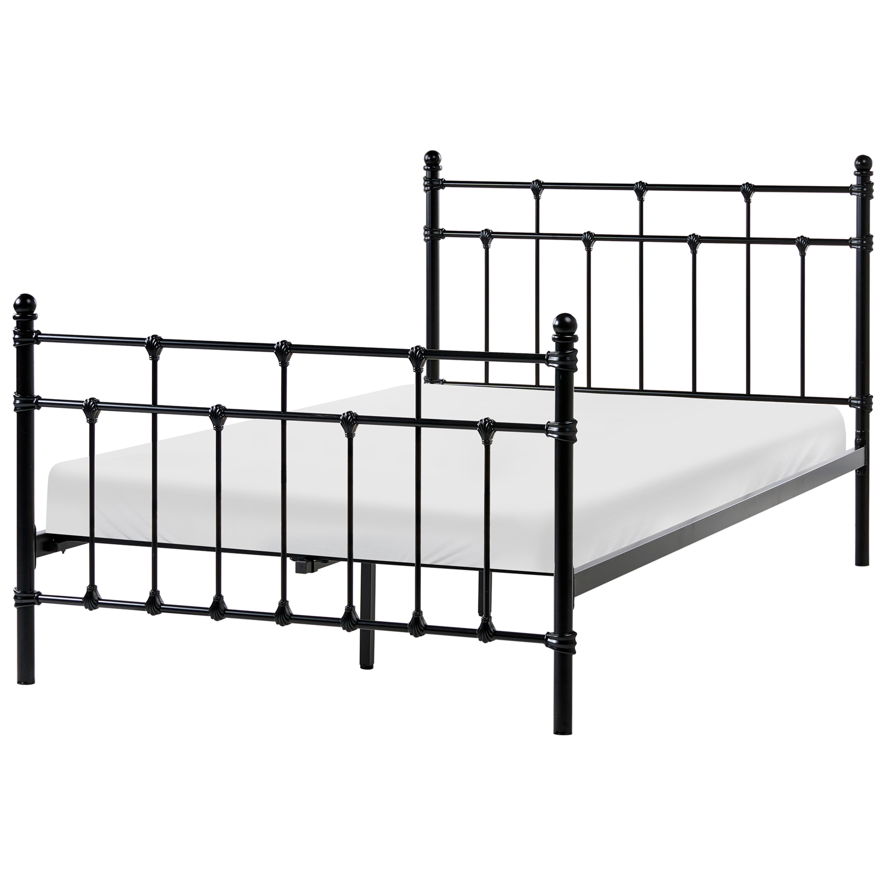 LYNXORA Small Double Metal Bedframe - Black - Gemini Interiors