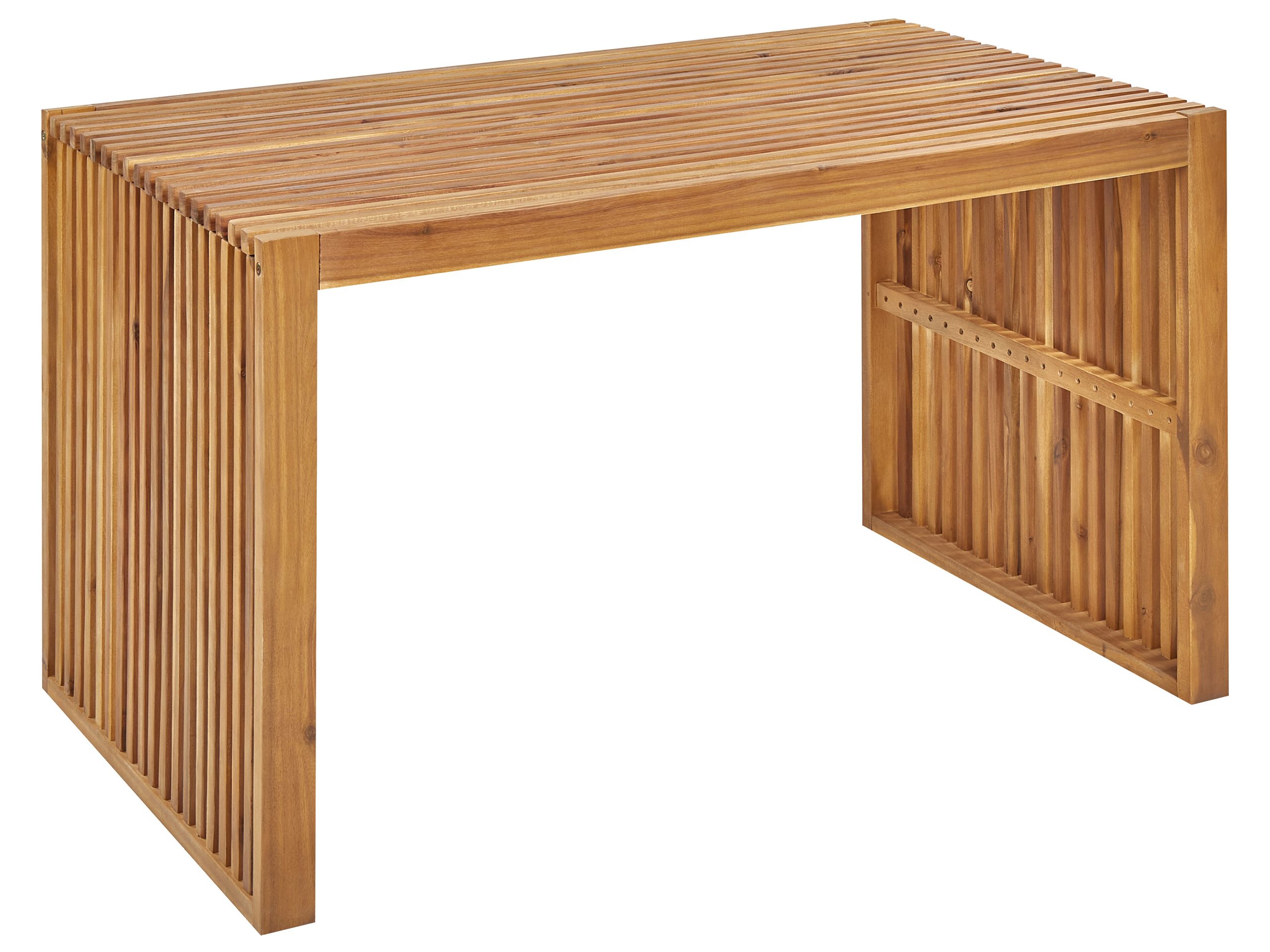 Acacia Garden Dining Table 120 x 70 cm Light Wood BELLANO - Gemini Interiors