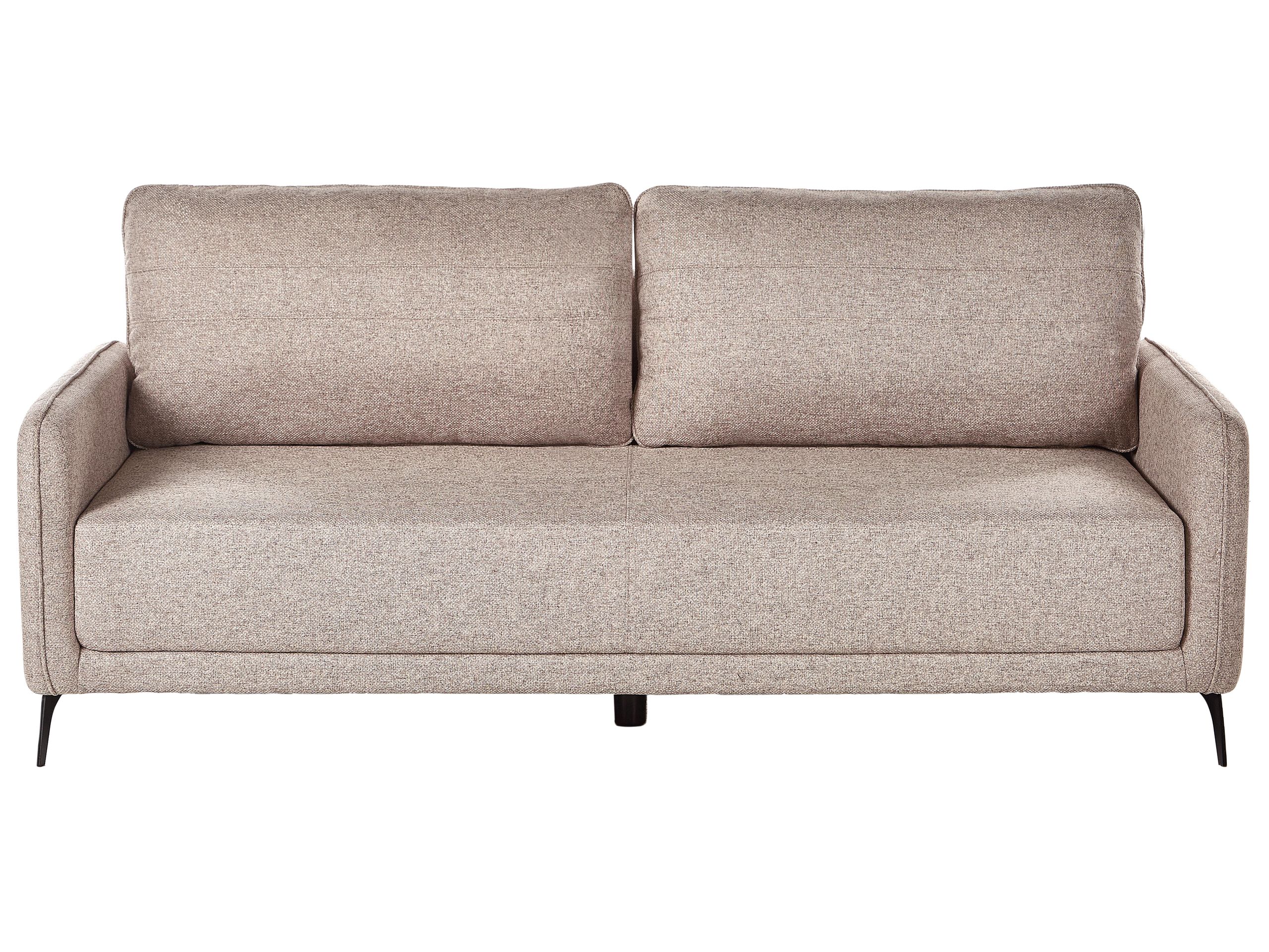 3 Seater Sofa Bed - EHMING Fabric Light Brown - Gemini Interiors
