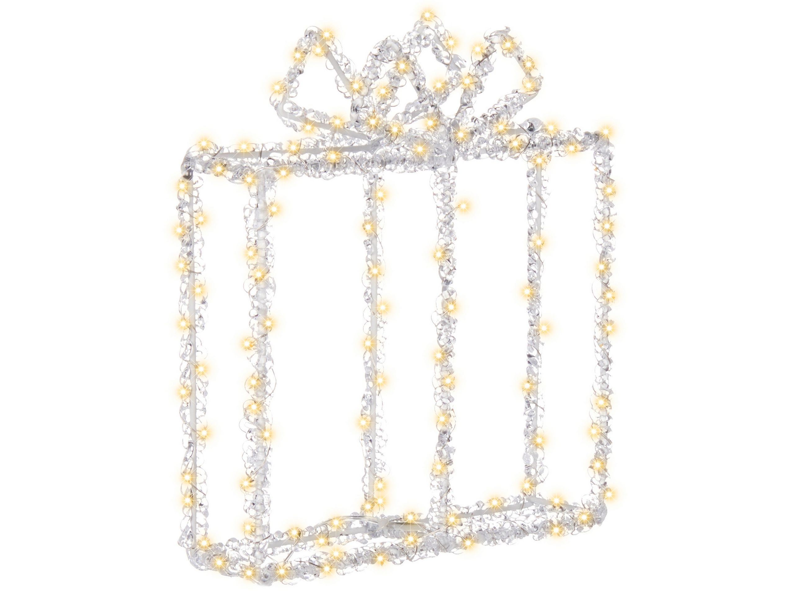 Outdoor LED Decoration Christmas Gift 25 cm White KEMI - Gemini Interiors