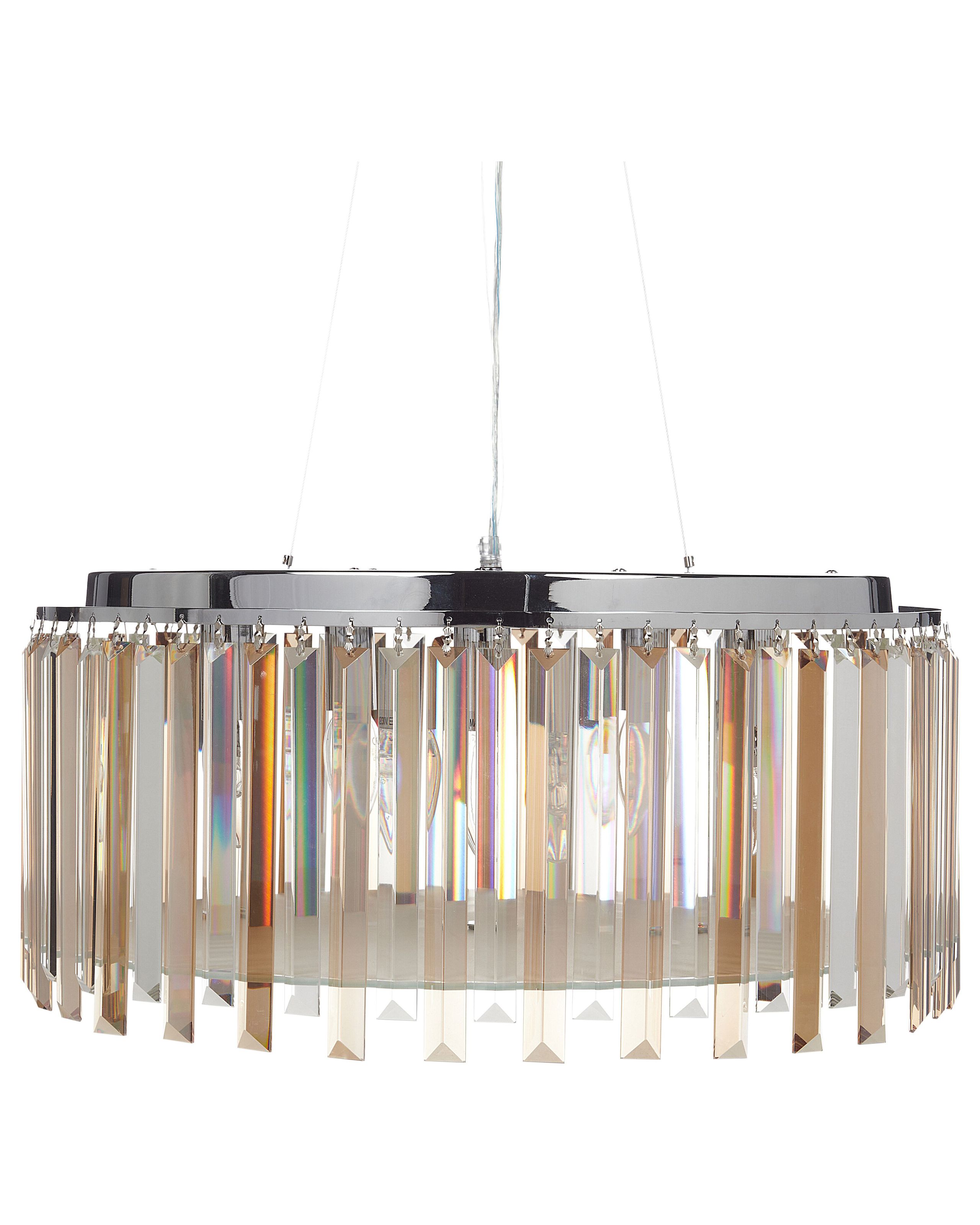 Chandelier LAMEIRA Glass Silver - Gemini Interiors