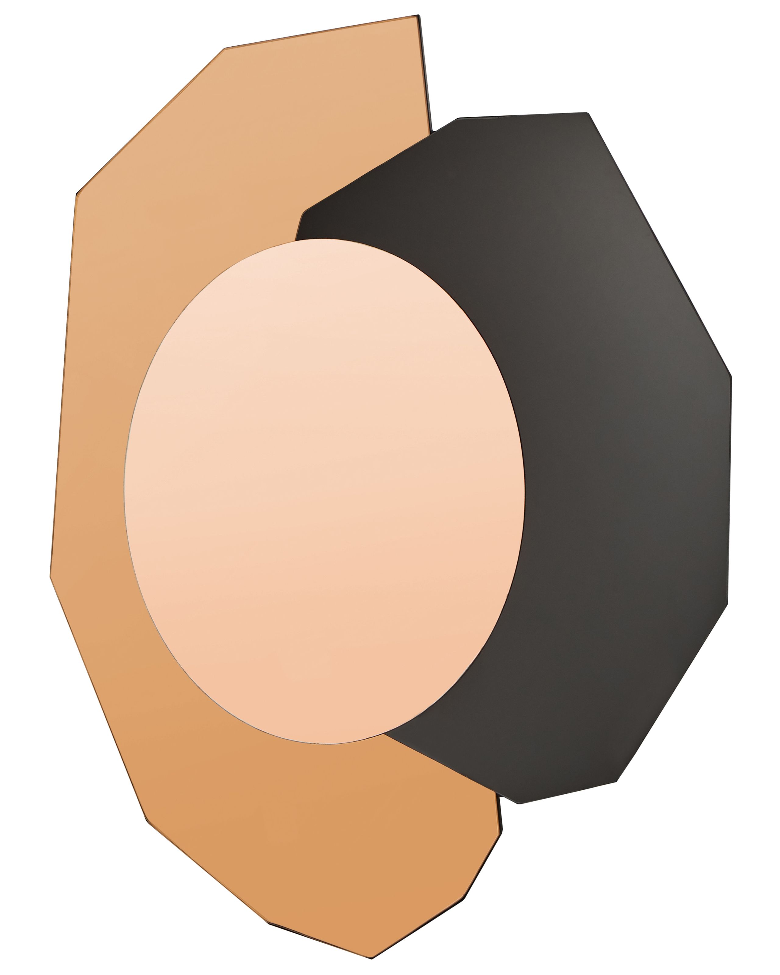 Wall Mirror TROYON 62 cm 80 cm Rose Gold - Gemini Interiors