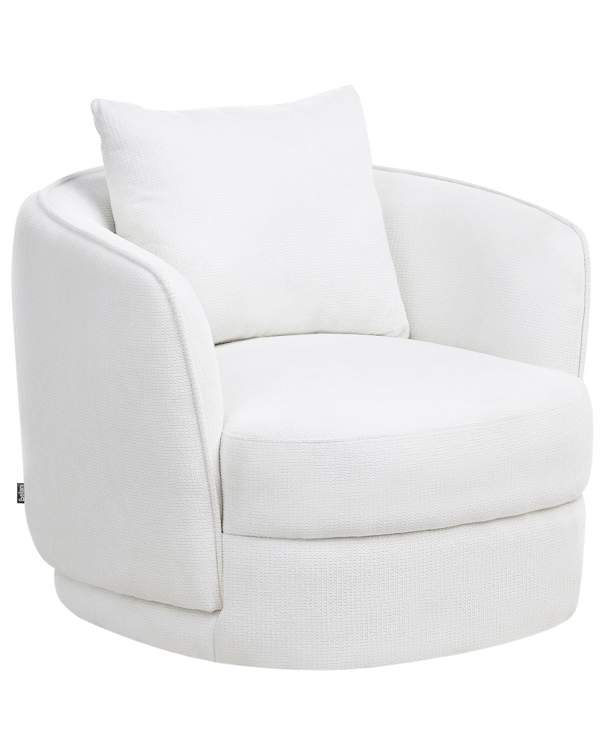Swivel Armchair ANDALEN Off-White - Gemini Interiors