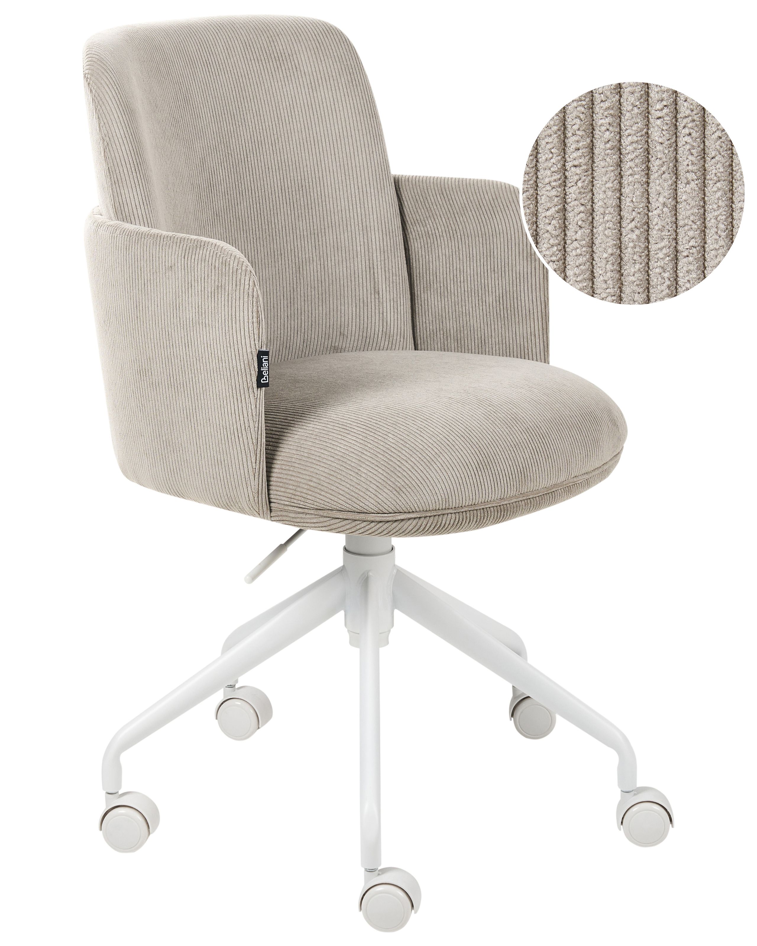 JARVISMERE Fabric Office Chair - Taupe - Gemini Interiors
