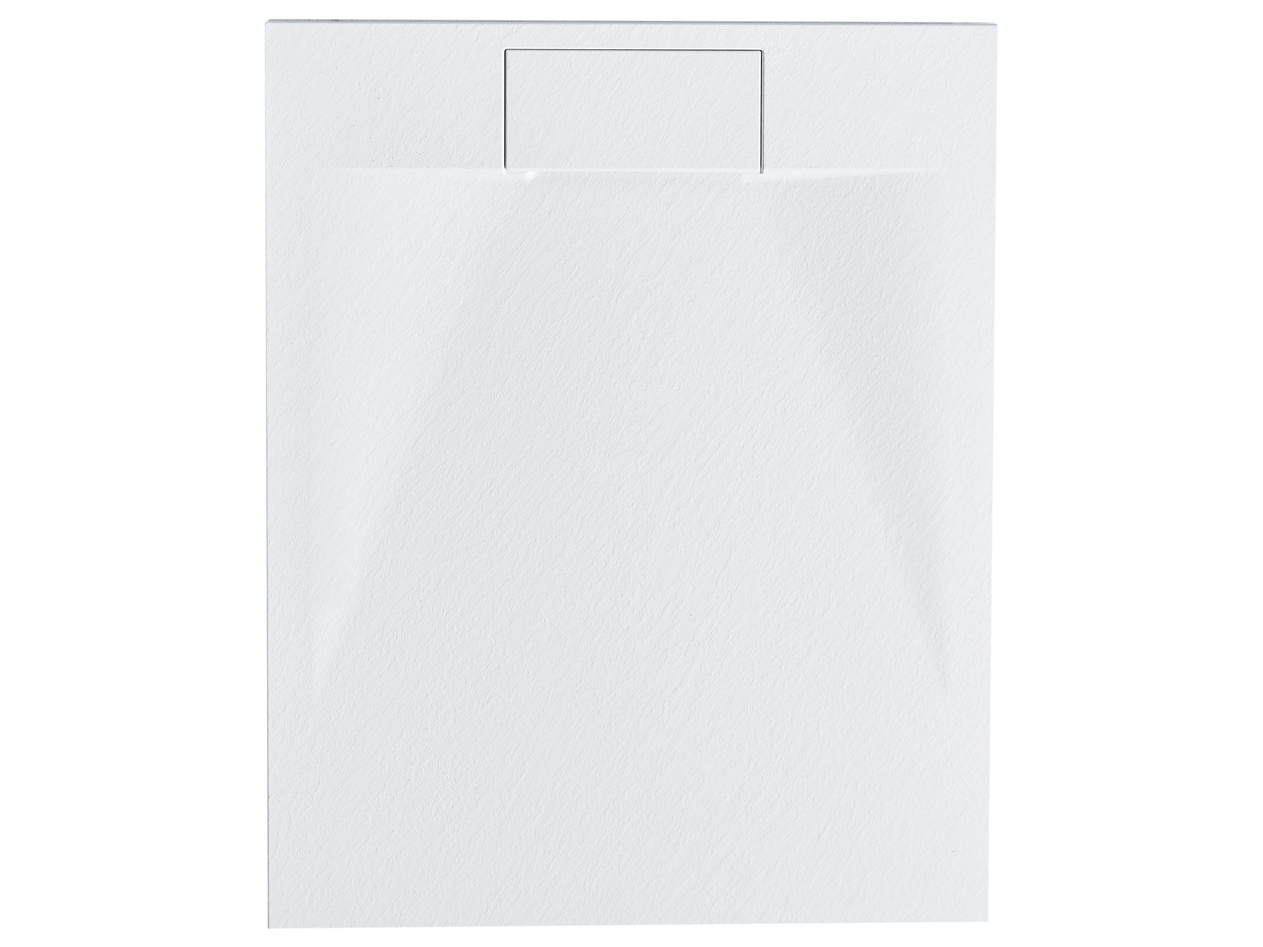 ZAURO Shower Tray 80 x 100 x 3 cm White - Gemini Interiors
