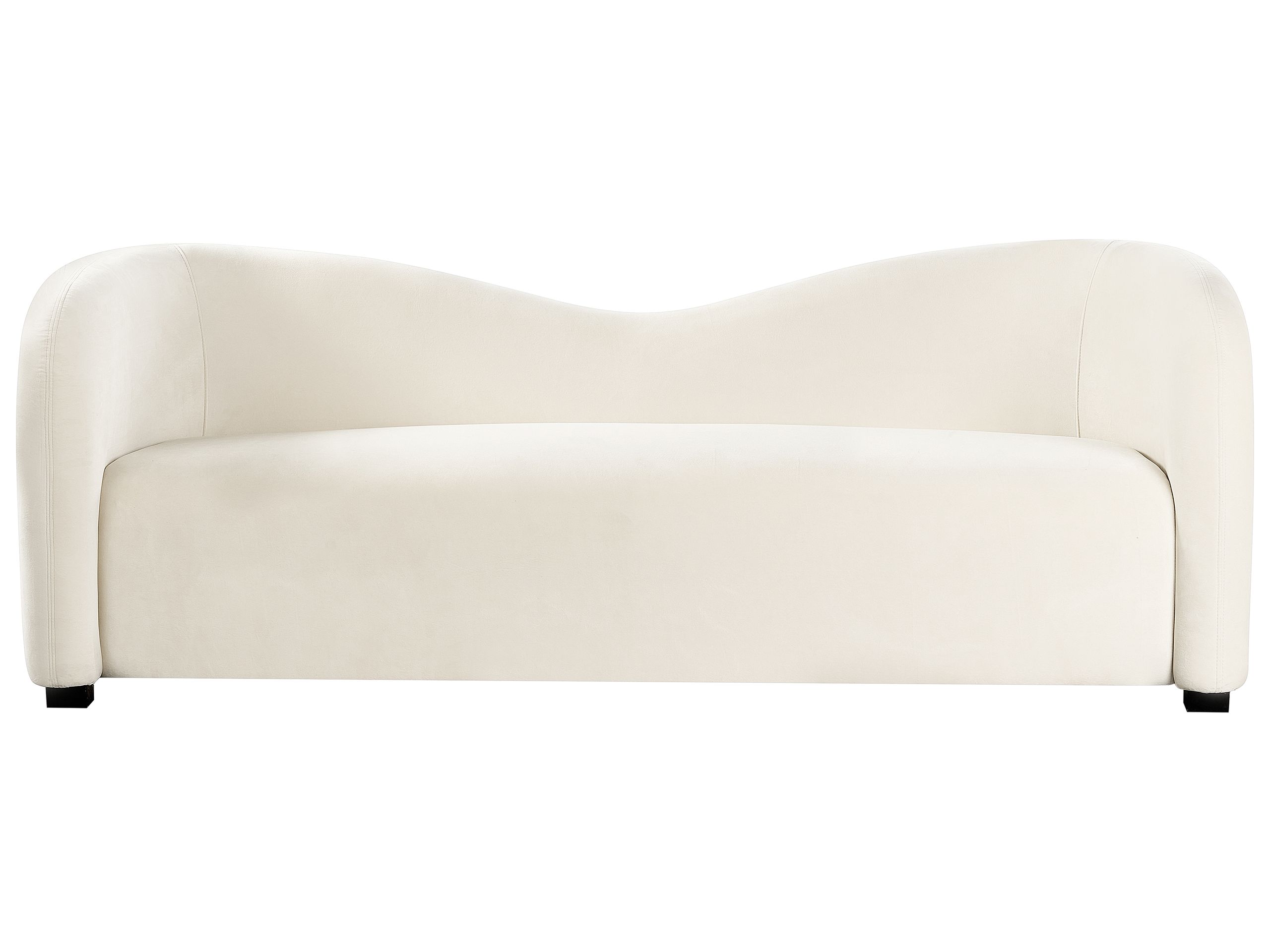 CLEYBOURNE Fabric 3 Seater Sofa - White - Gemini Interiors