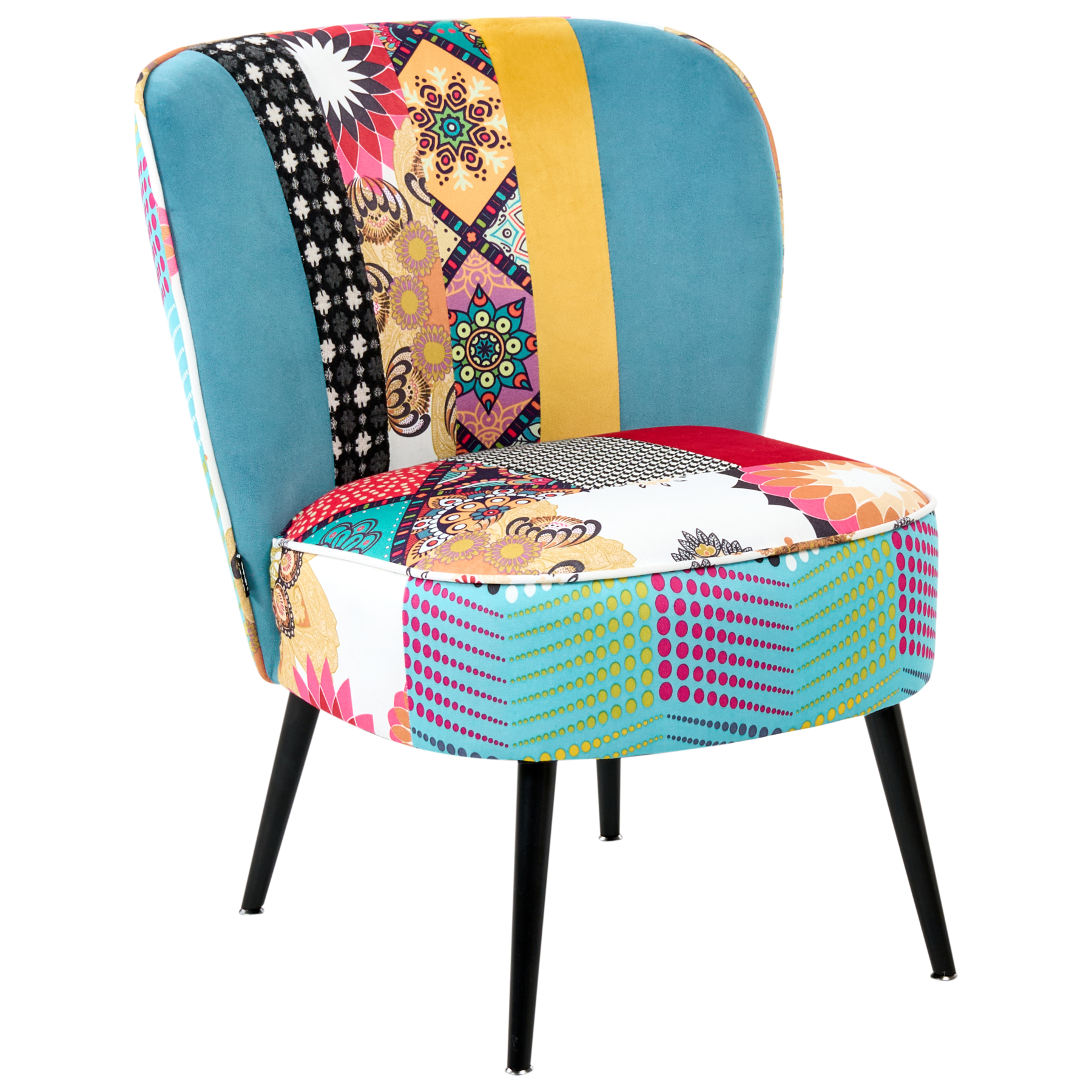 VOSLIA Fabric Dining Chair - Blue - Gemini Interiors