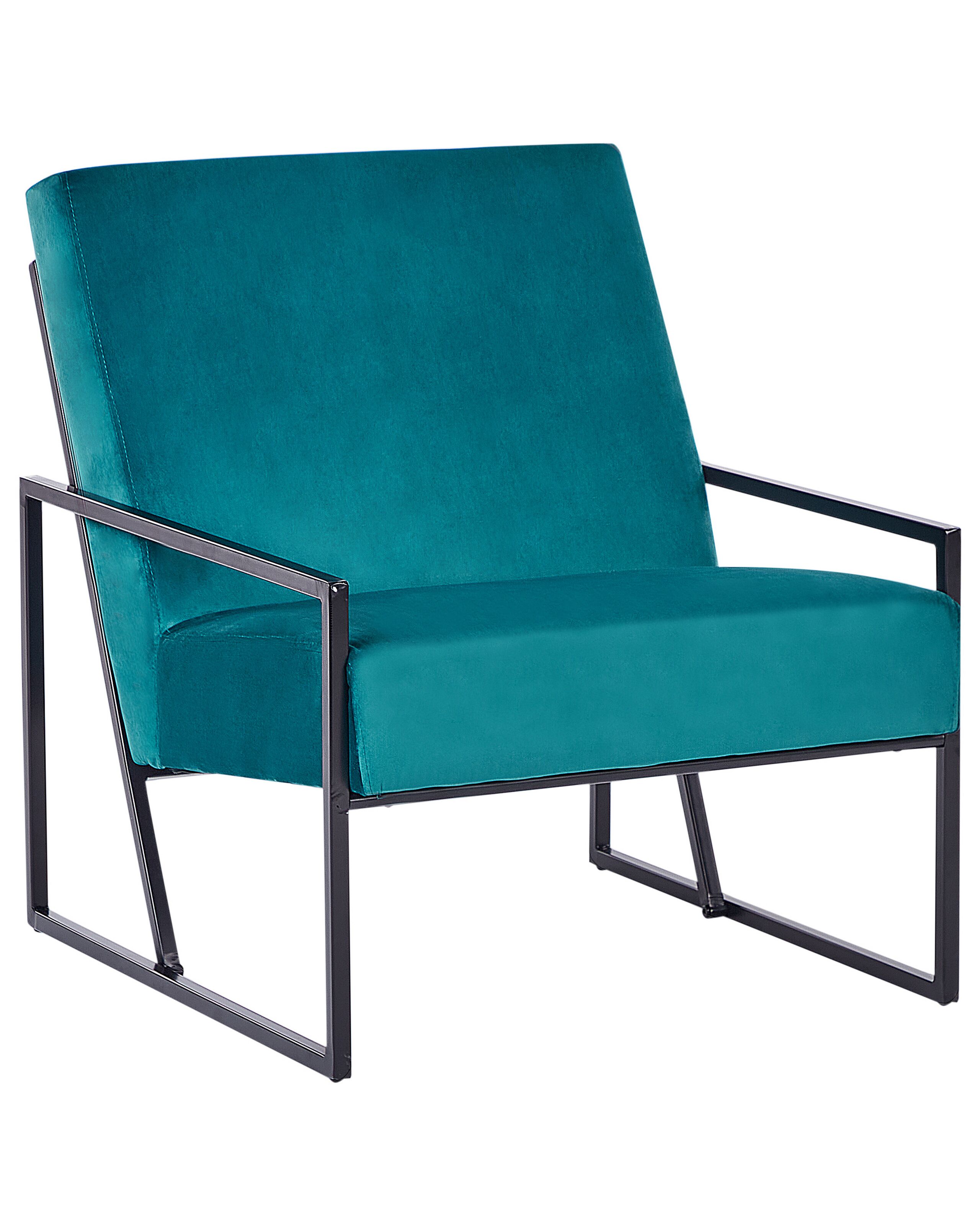 Armchair DELARY Velvet Teal - Gemini Interiors