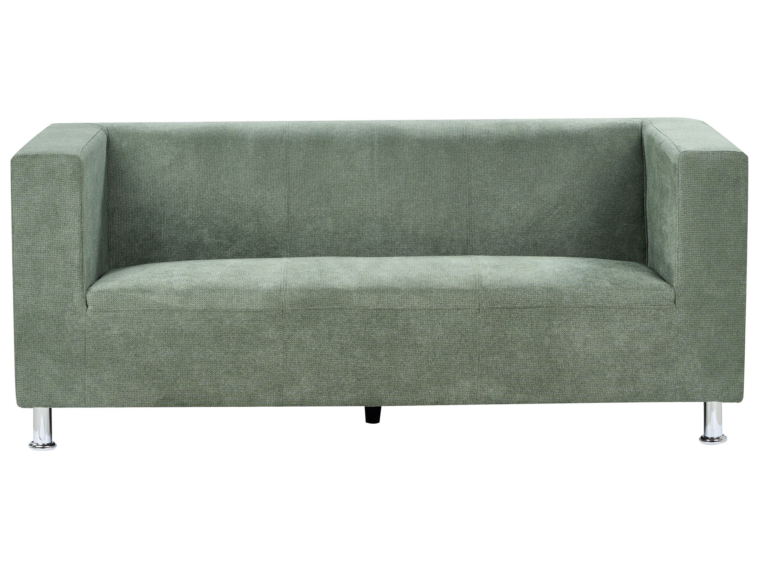 3 Seater Fabric Sofa Green FLORO - Gemini Interiors
