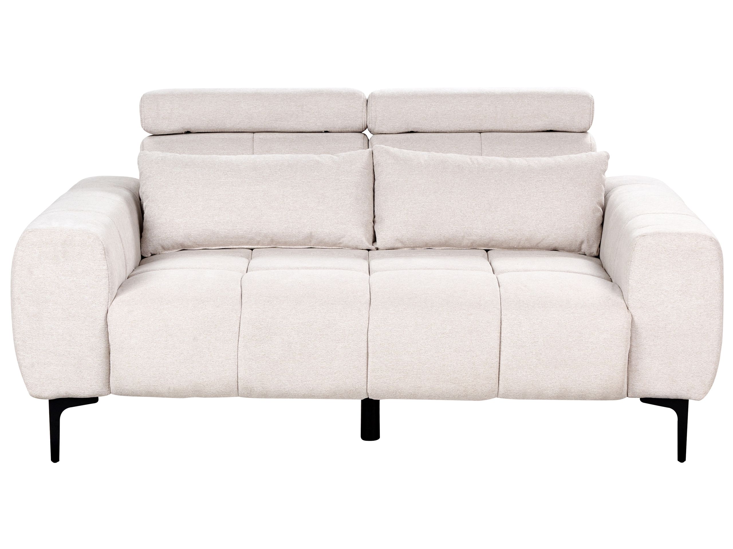 2 Seater Fabric Sofa Beige VEGAMO - Gemini Interiors