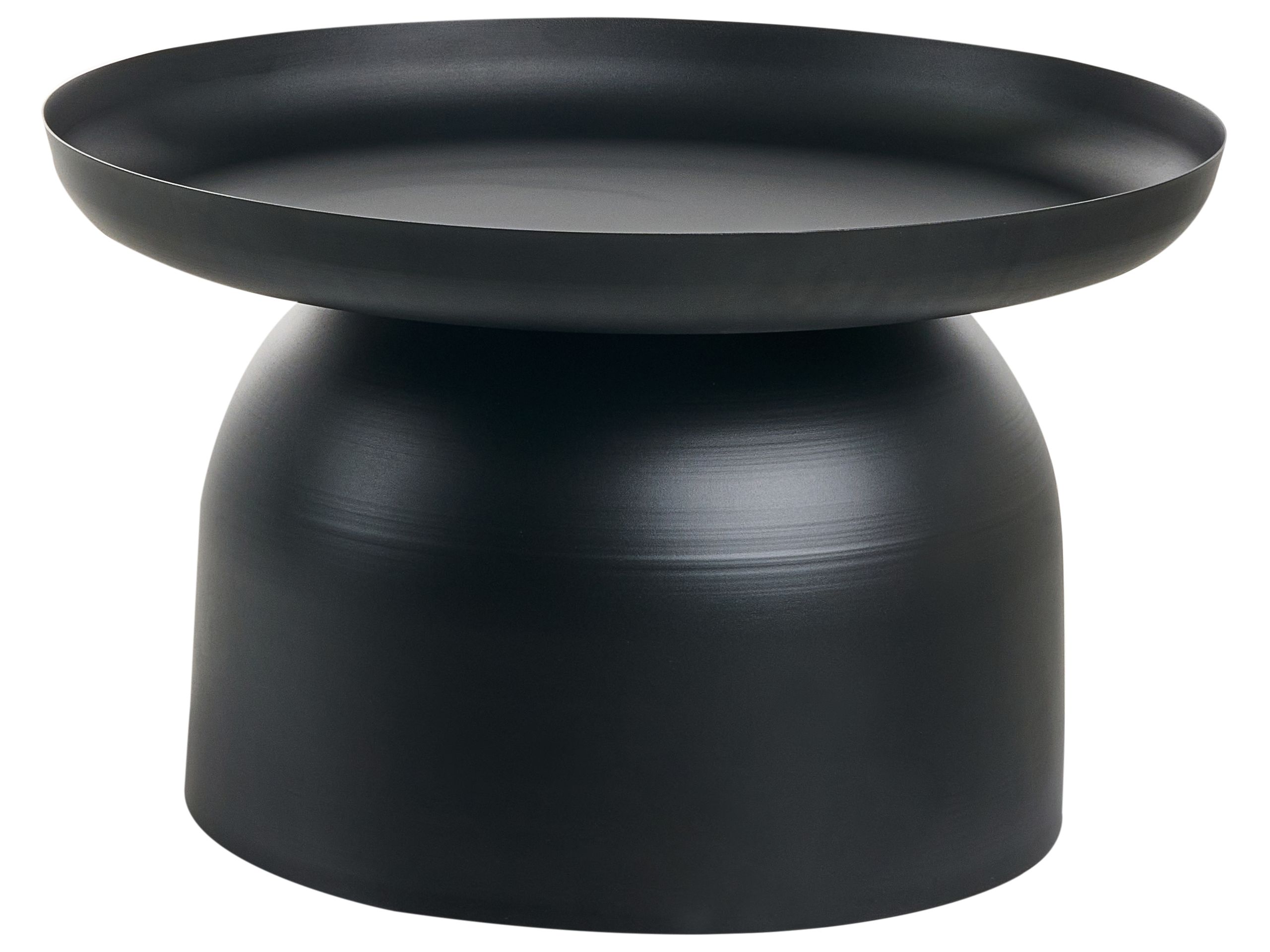 COTTENHAM Metal Round Coffee Table - Black - Gemini Interiors