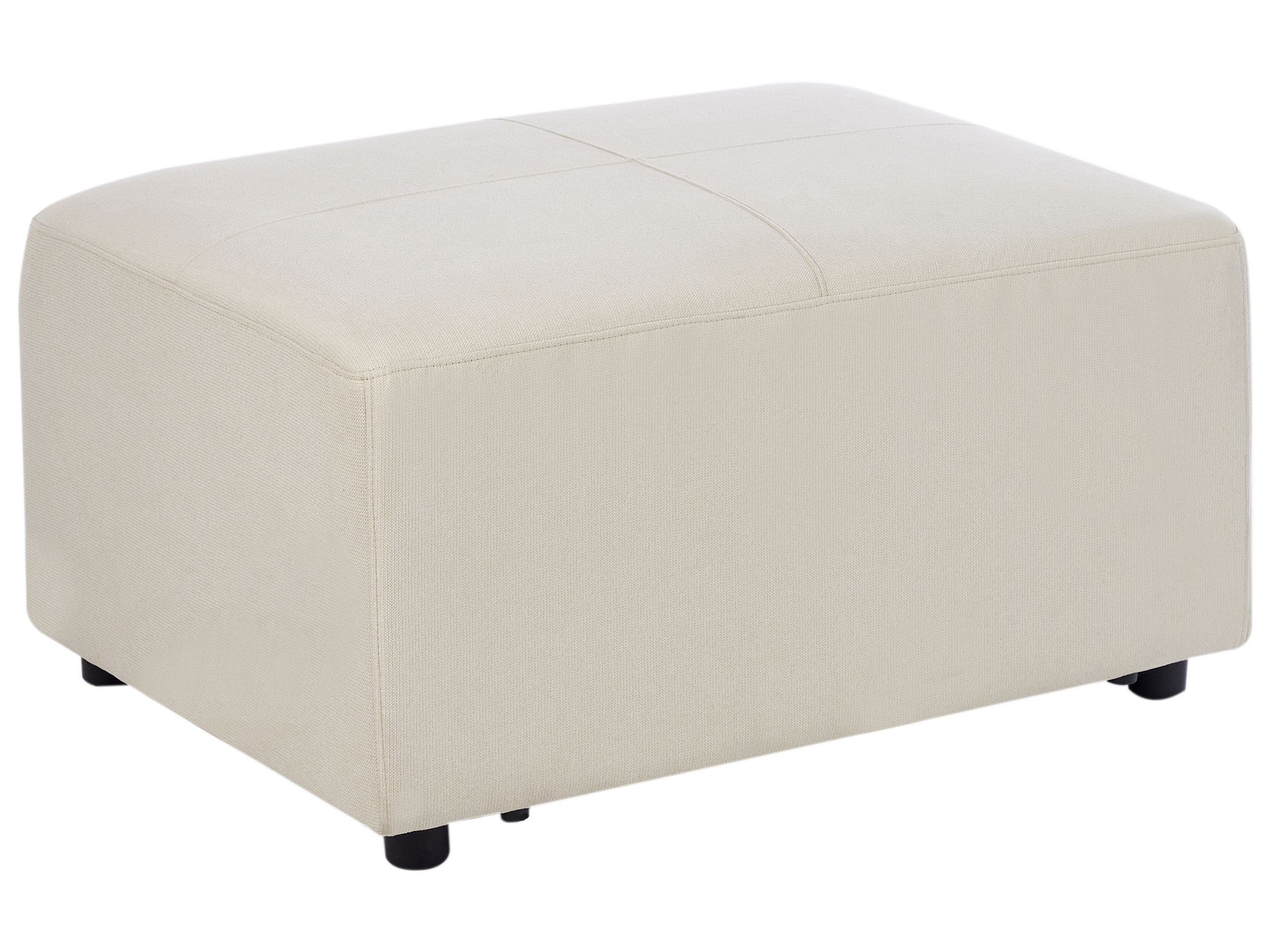 Ottoman KOHLO Fabric Light Beige - Gemini Interiors
