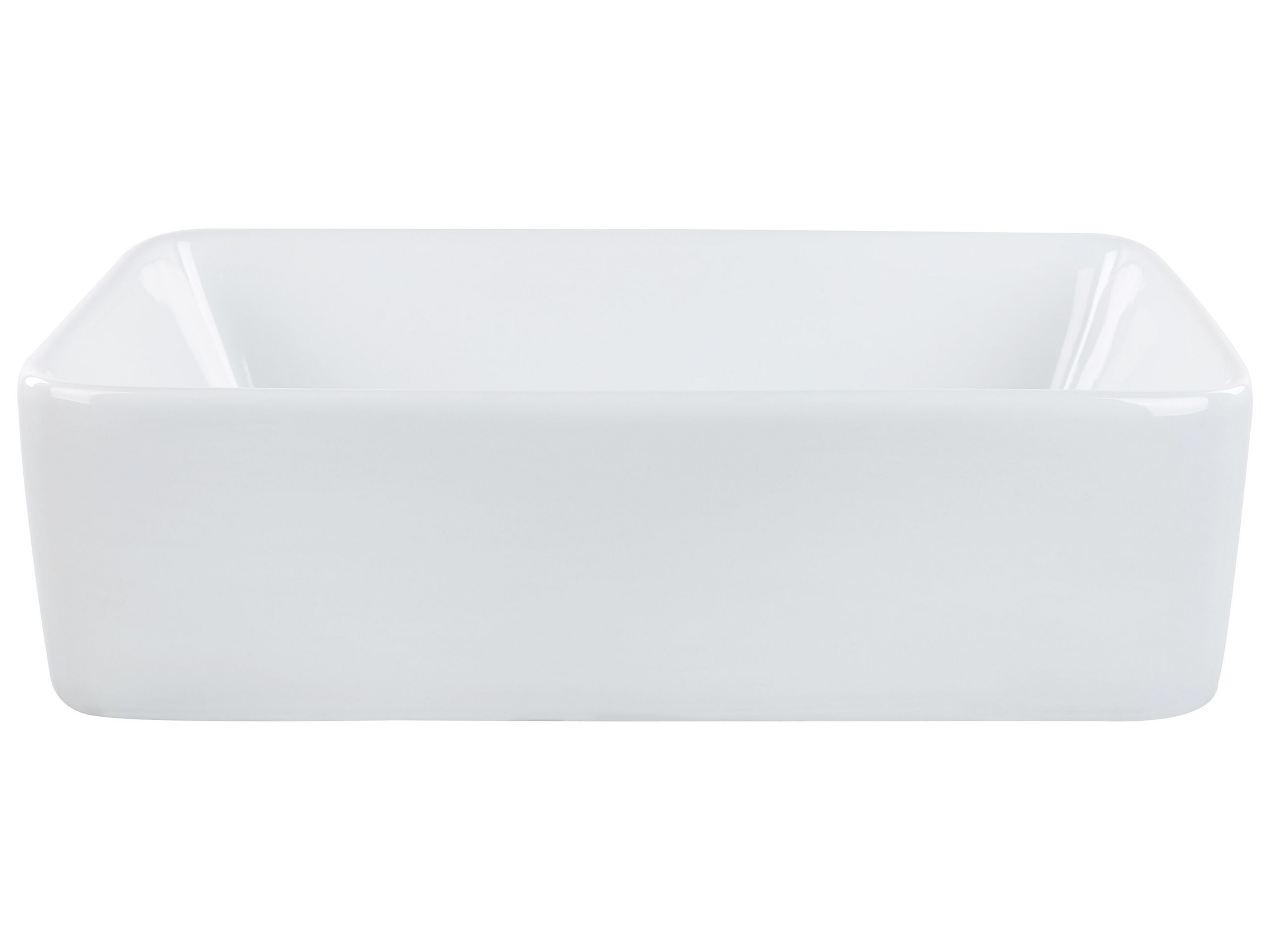 Ceramic Countertop Basin 490 x 380 mm White TRAVESIA - Gemini Interiors