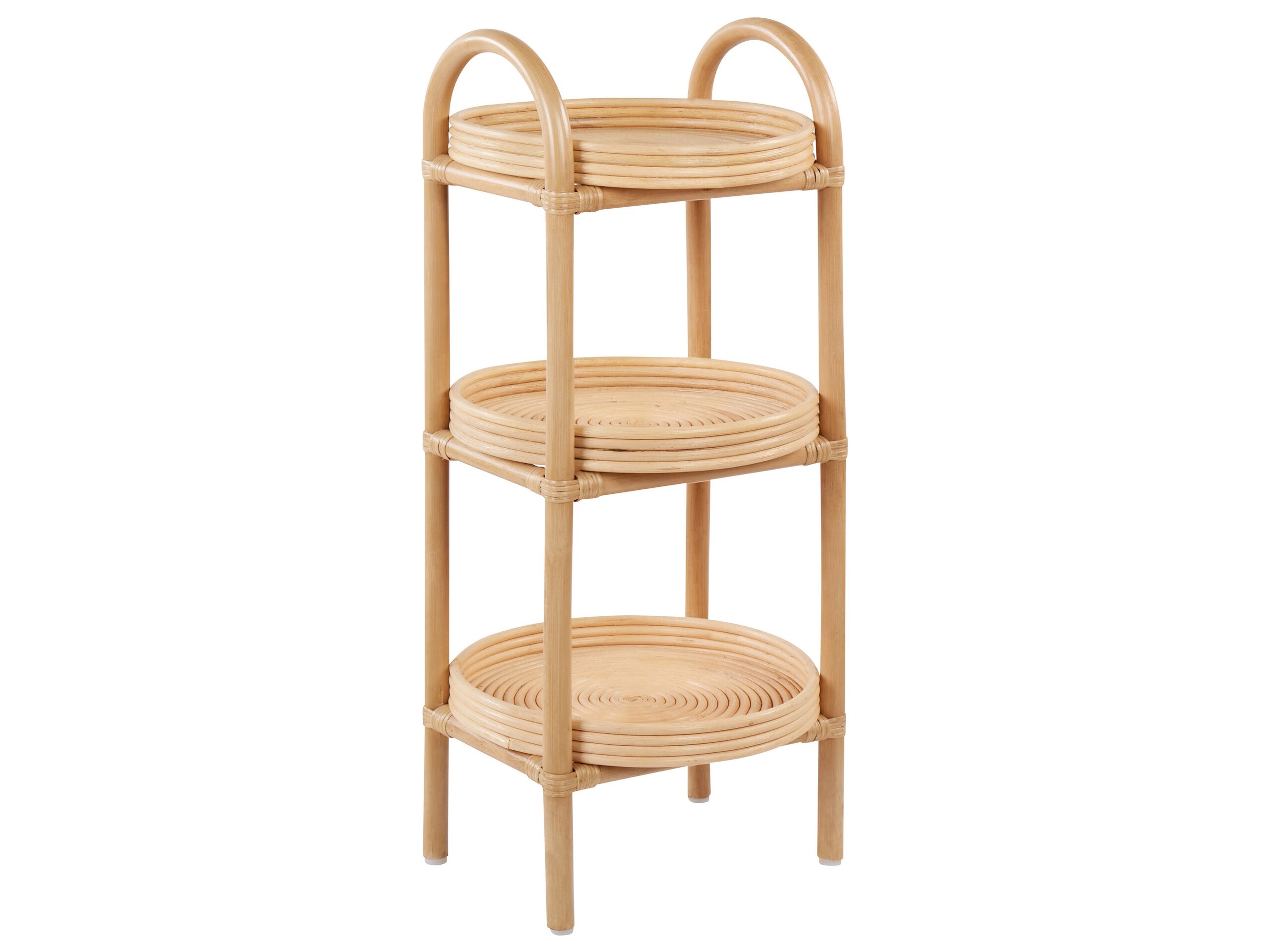 Rattan Side Table Natural TROOLIE - Gemini Interiors