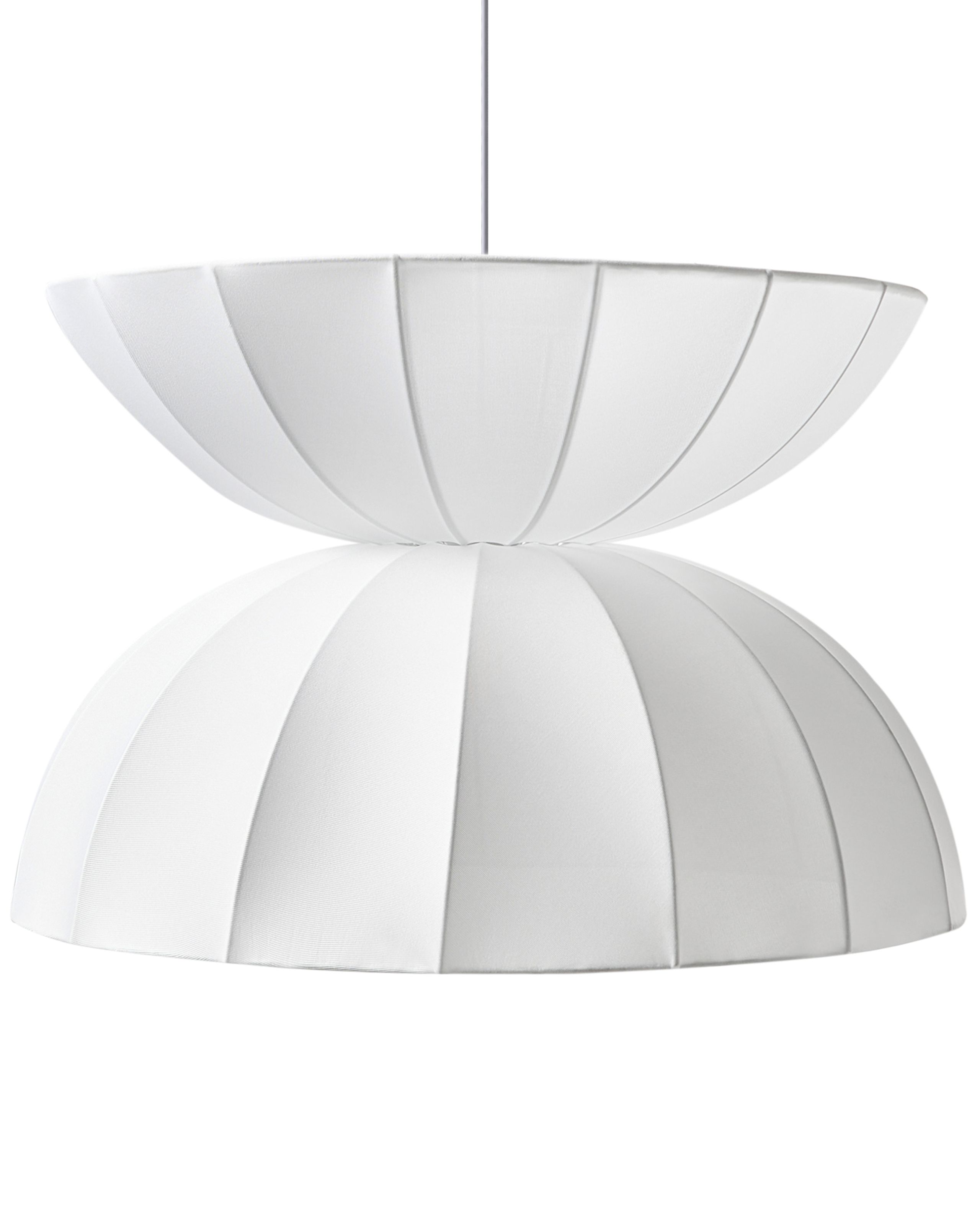 HINSTED Faux Pendant Lamp - White - Gemini Interiors
