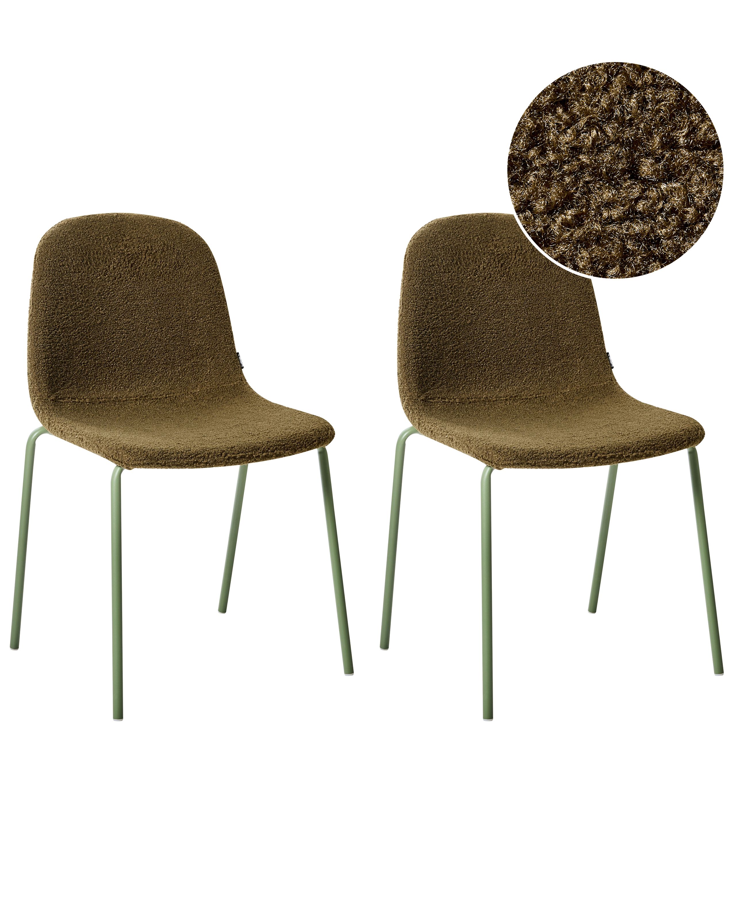 FULCOMBE Fabric Office Conference Chairs Set of 2 - Green - Gemini Interiors