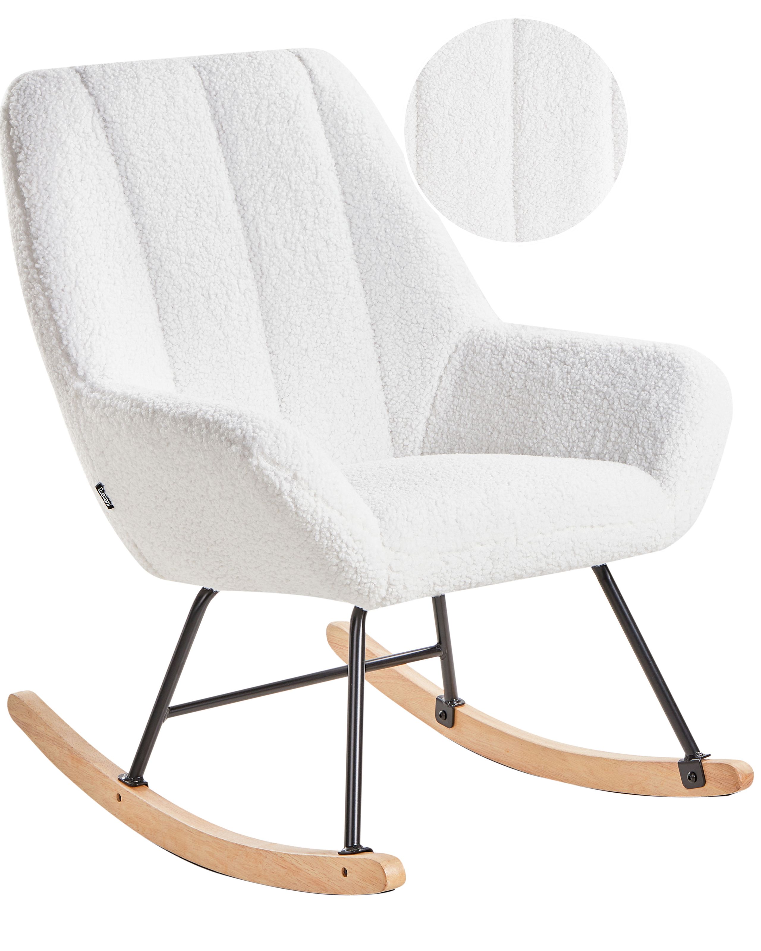 IKNNO Rocking Chair Boucle Off-White - Gemini Interiors