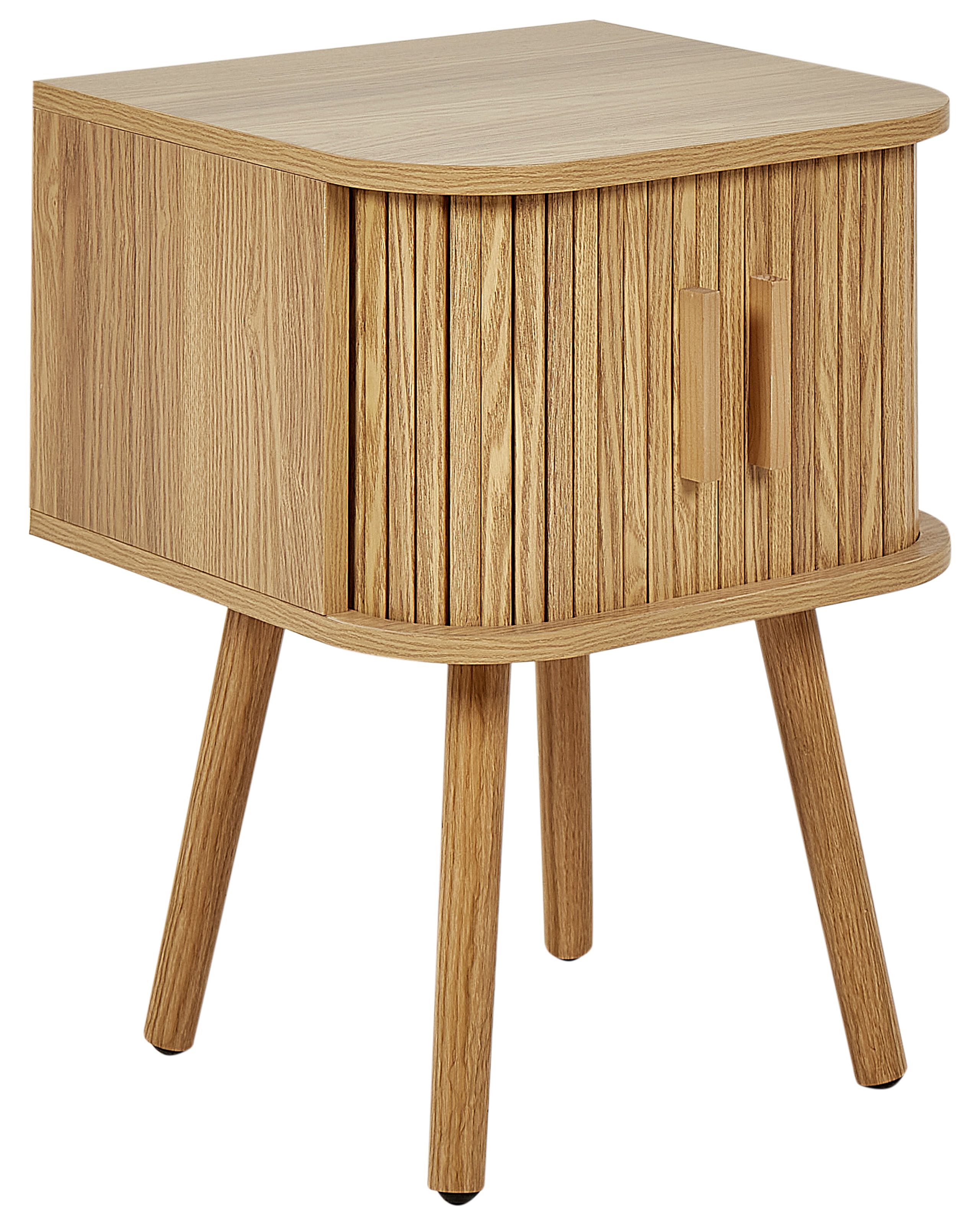 Bedside Table SELAH Light Brown - Gemini Interiors