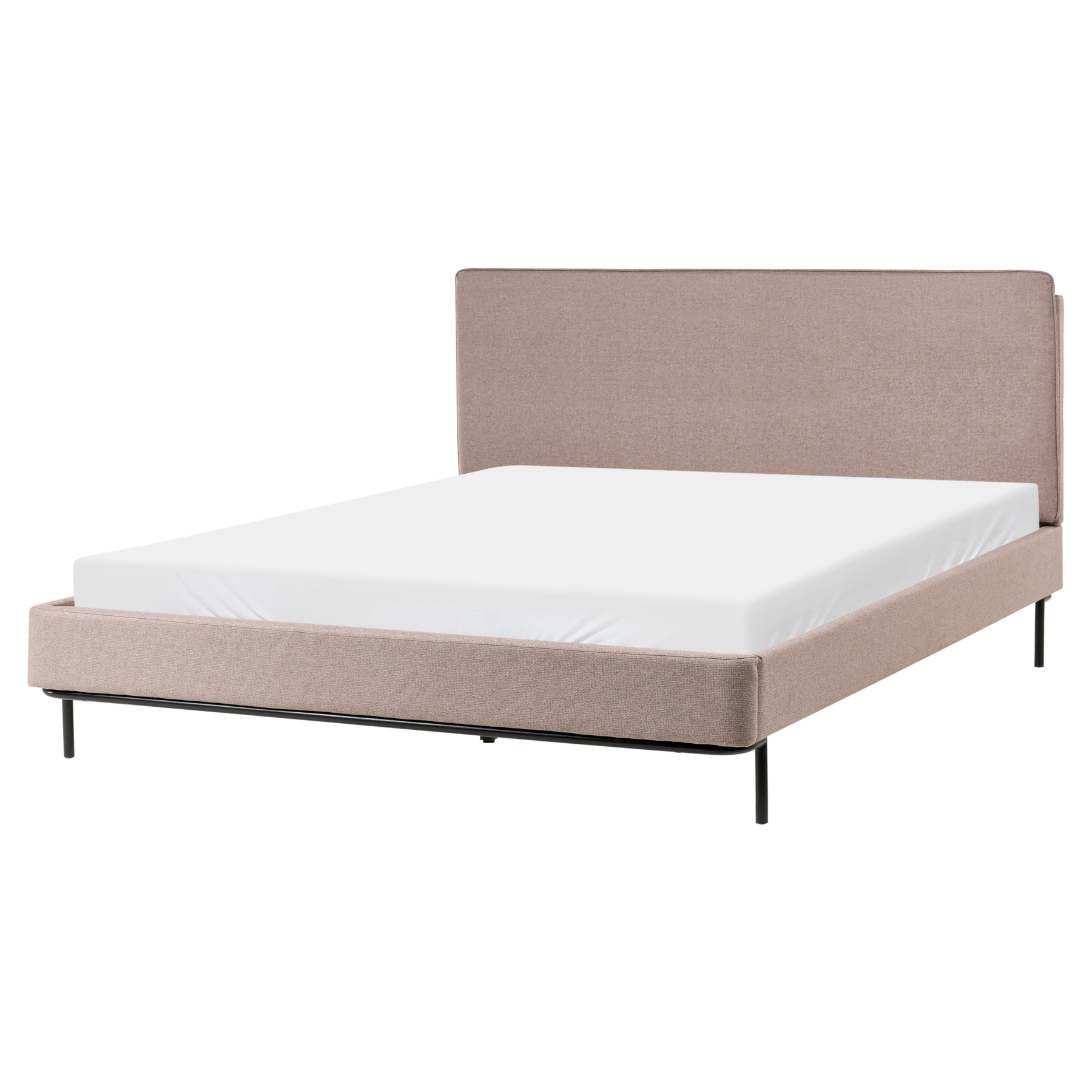 ELVORA Kingsize Fabric Bedframe - Taupe - Gemini Interiors