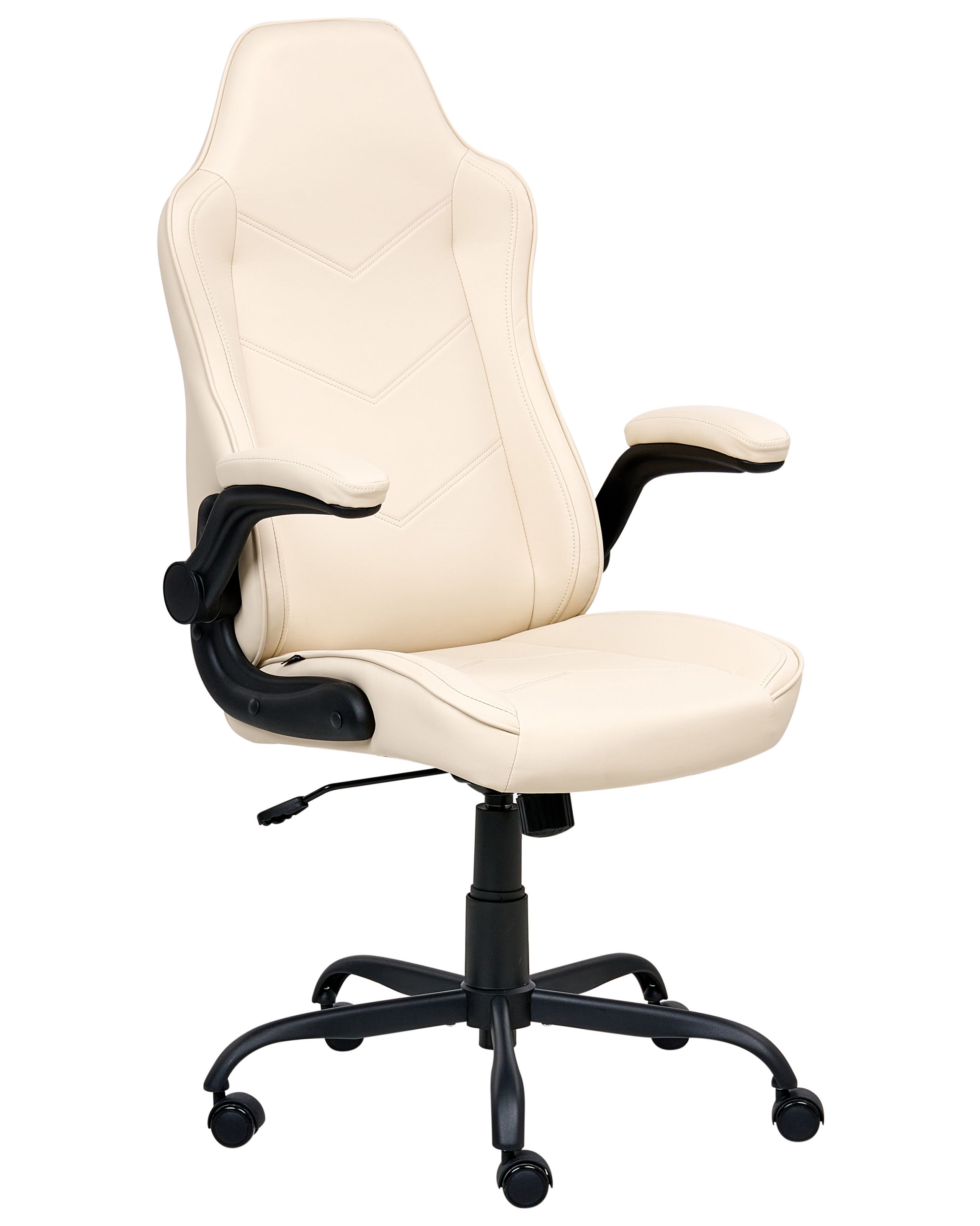 KENDALMERE Faux Leather Office Chair - White - Gemini Interiors