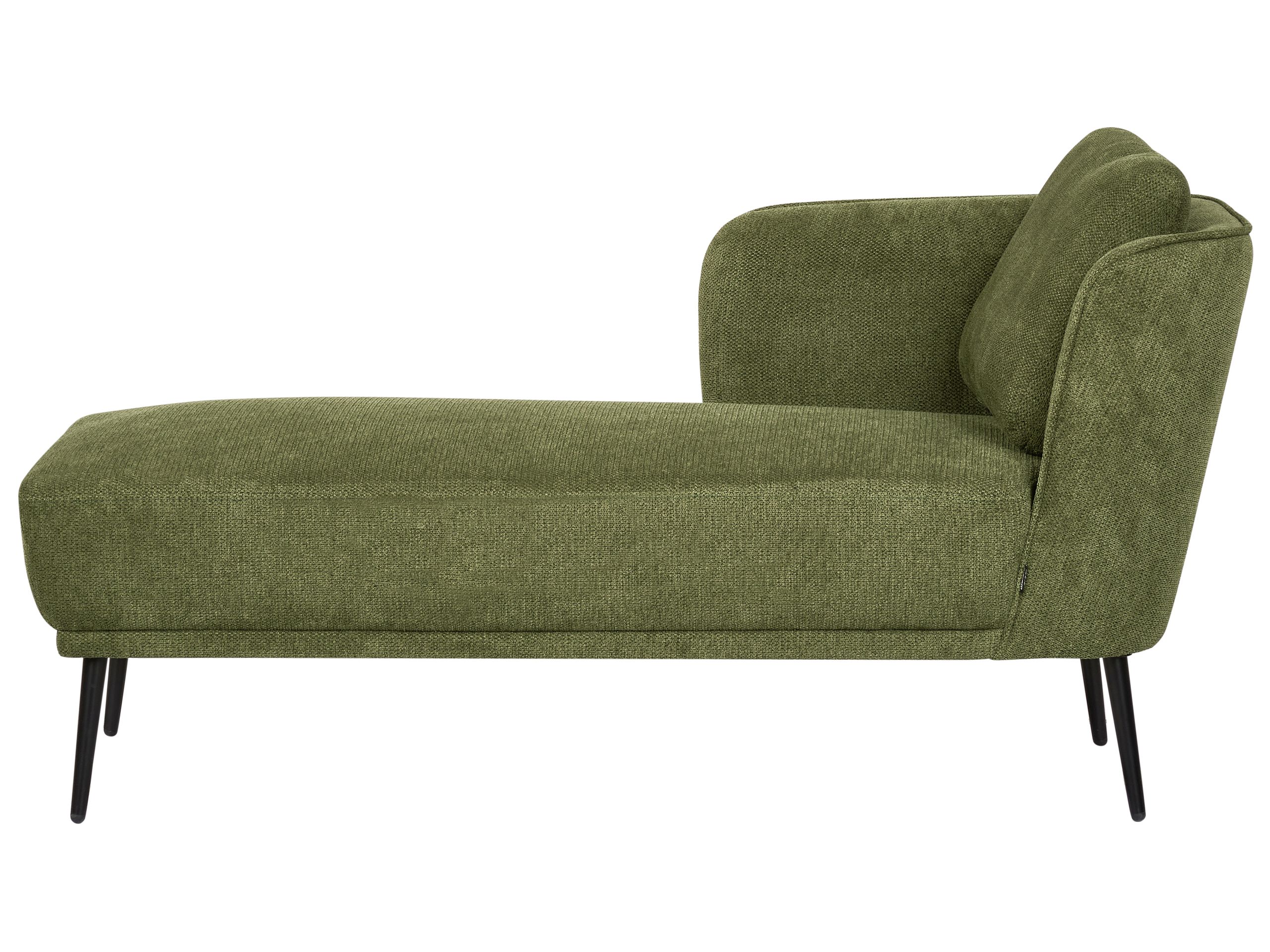 Right Hand Fabric Chaise Lounge Dark Green ARTHEZE - Gemini Interiors