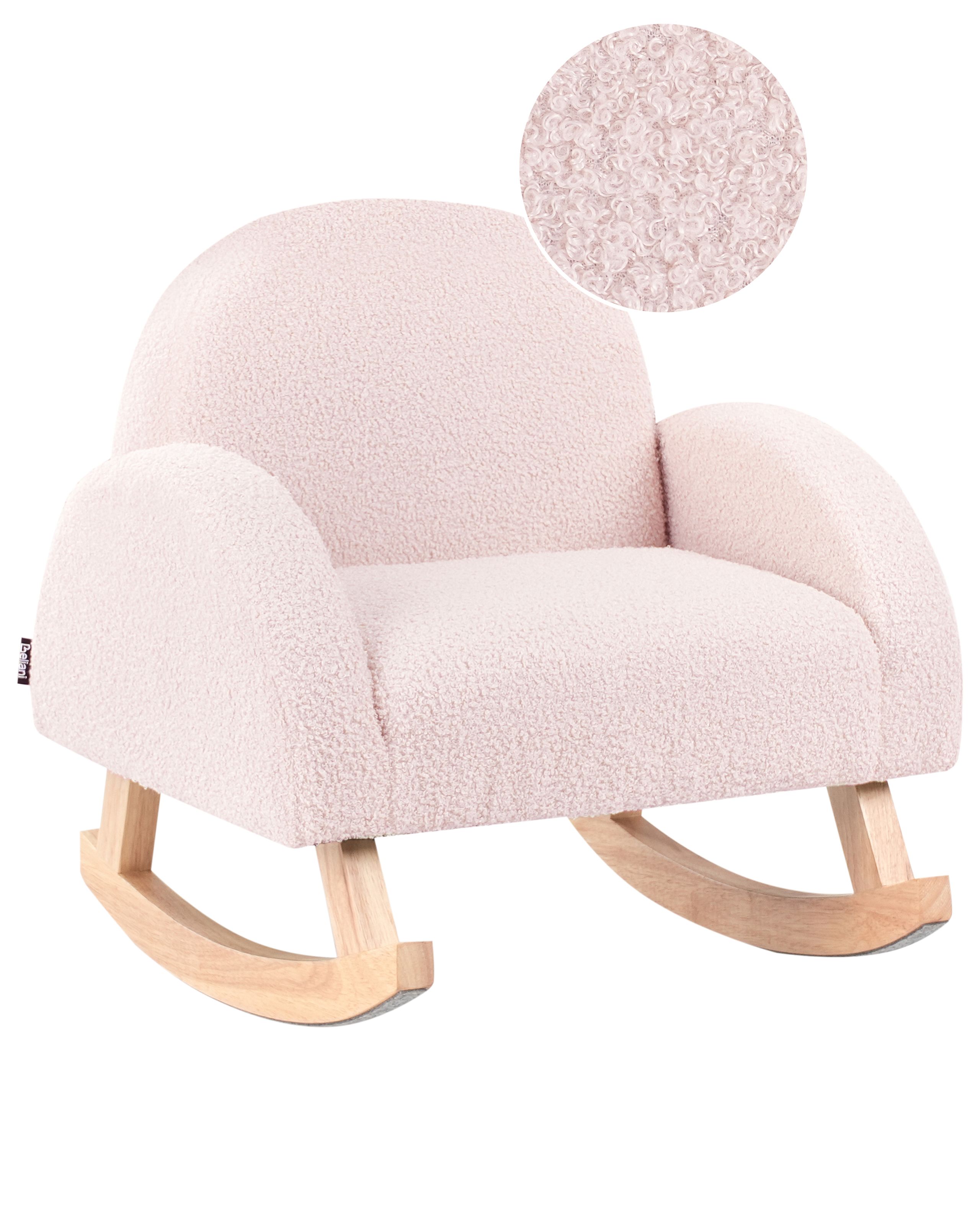 LUDMERE Kids Rocking Chair - Pastel Pink - Gemini Interiors