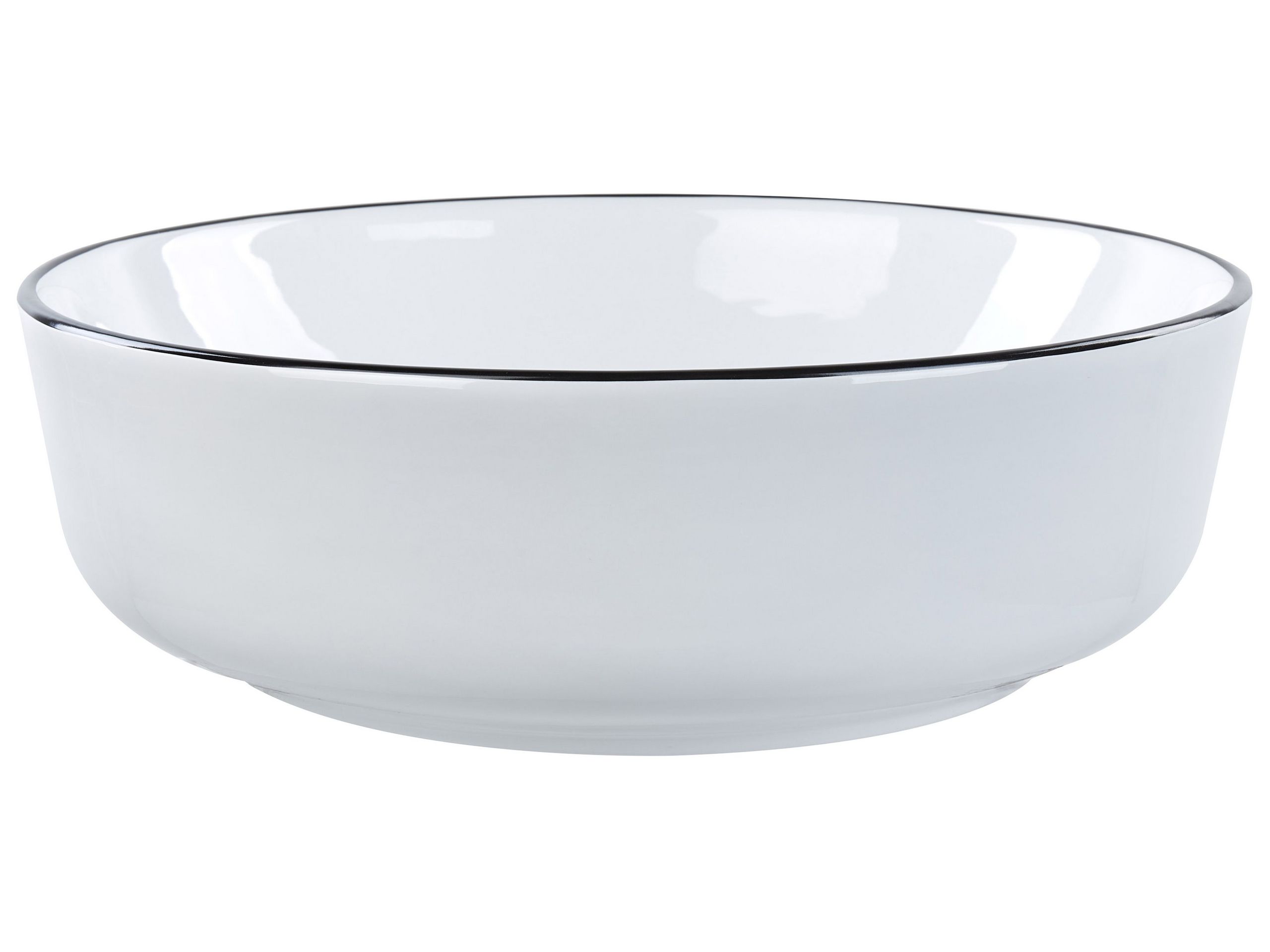 Round Countertop Basin Diameter 420 mm White XERT - Gemini Interiors