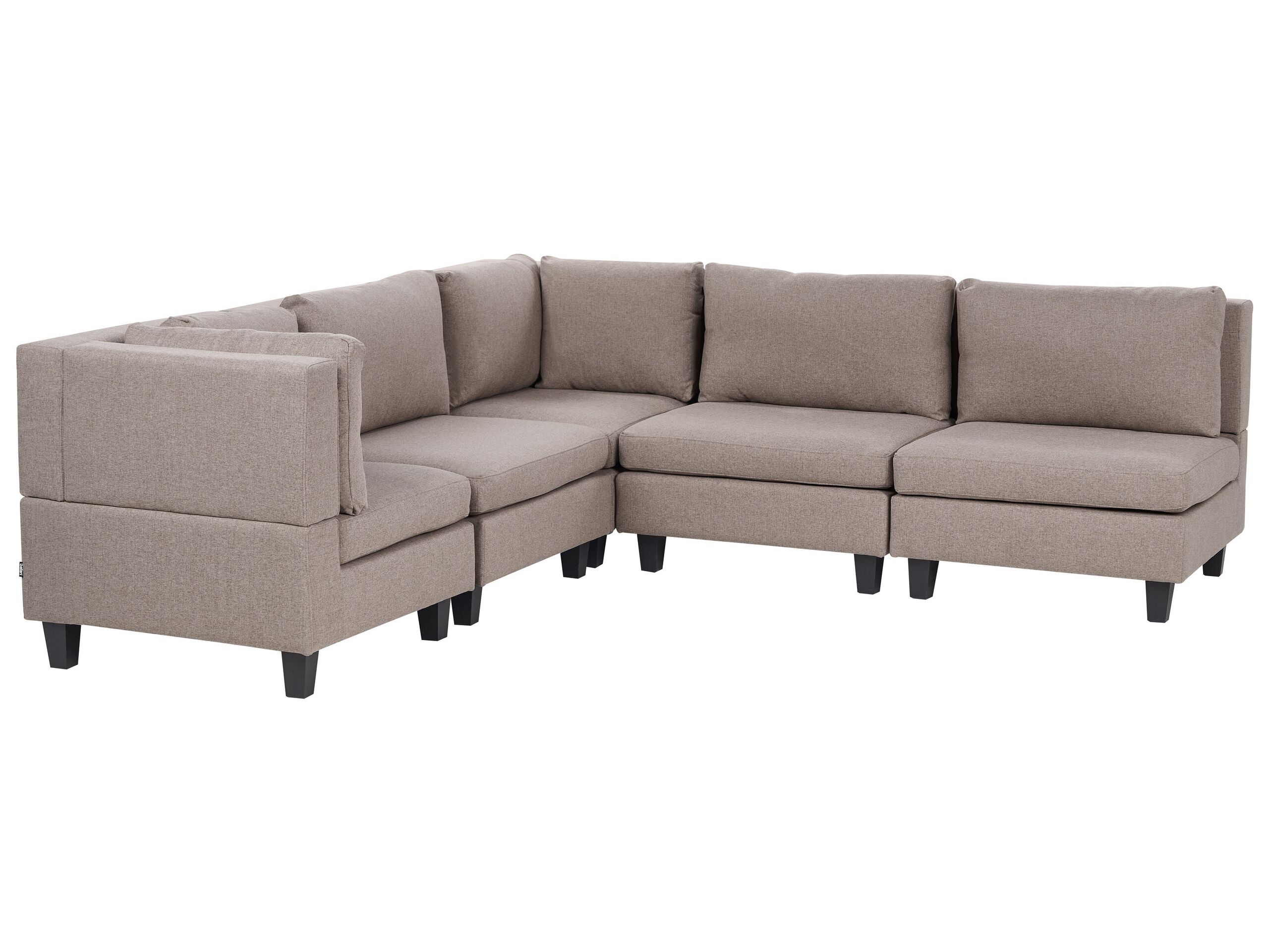5-Seater Right Hand Modular Corner Sofa Brown UNSTAD - Gemini Interiors