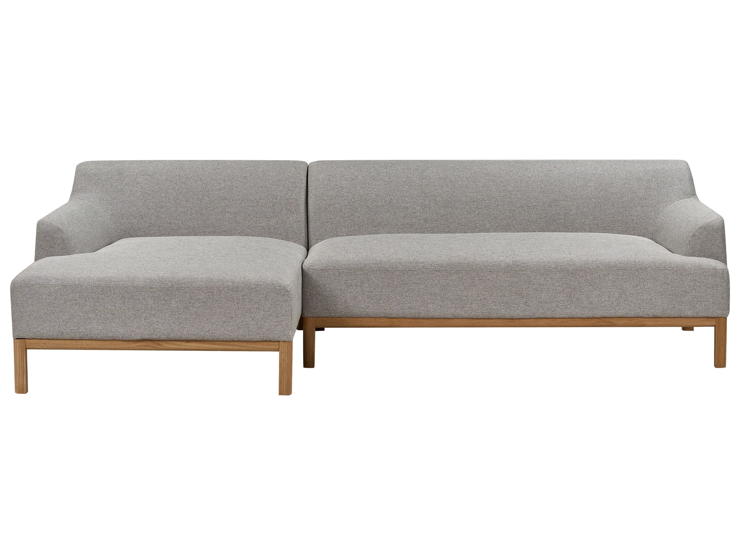Right Hand Fabric Corner Sofa Grey SOSJO - Gemini Interiors