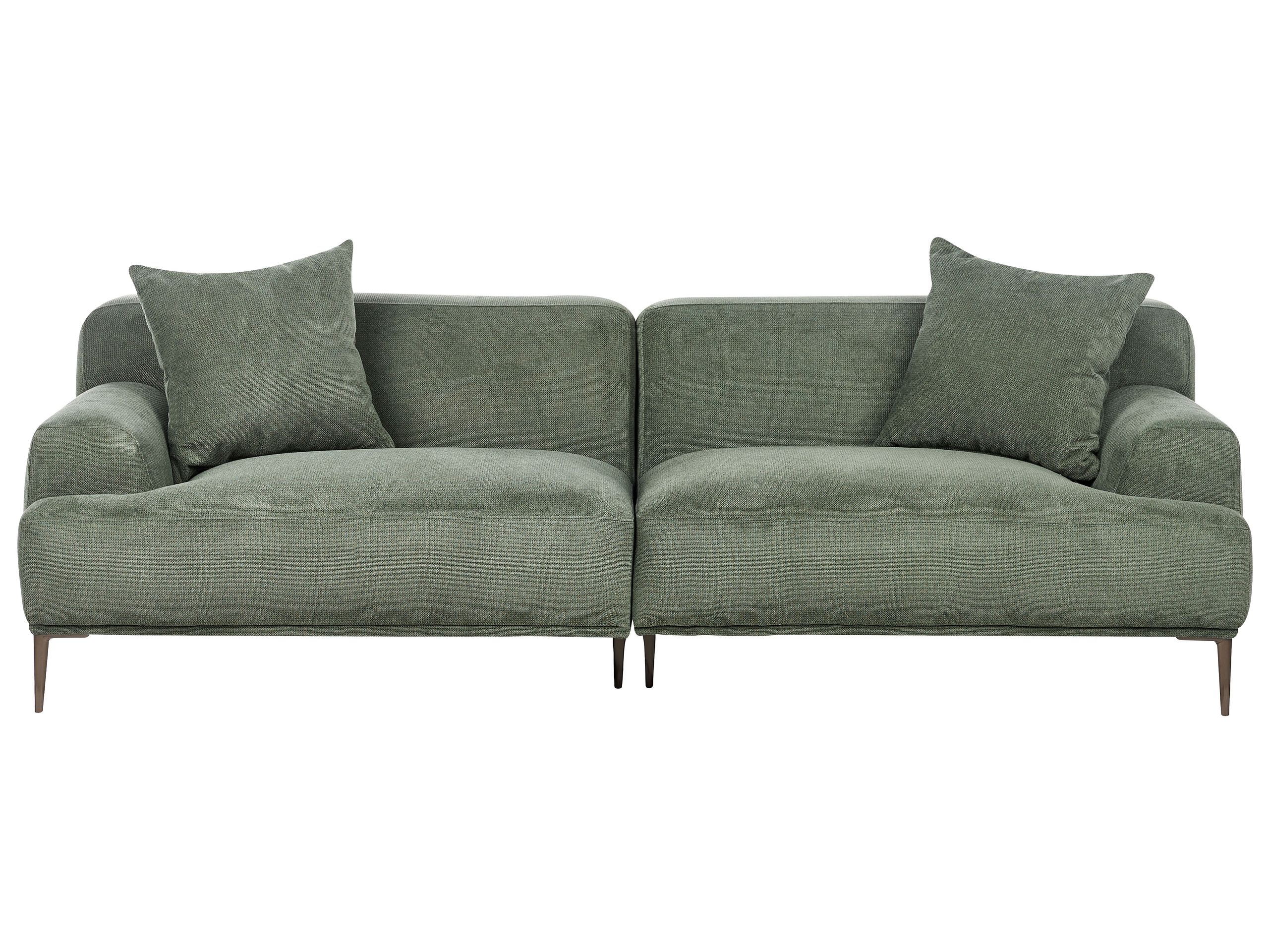 BAZILO Fabric 3 Seater Sofa - Green - Gemini Interiors
