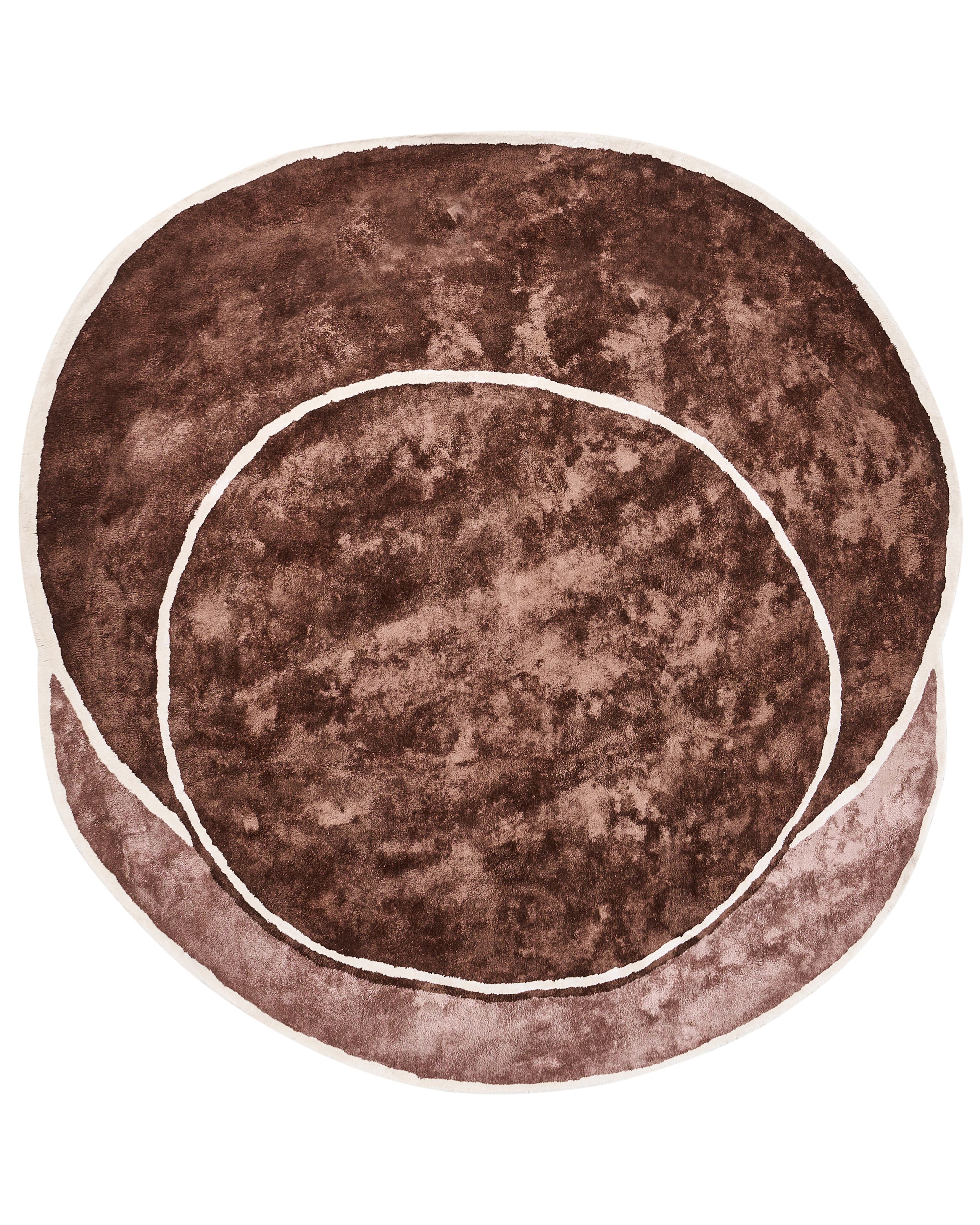 WELLDON Viscose Rug - Brown - Gemini Interiors
