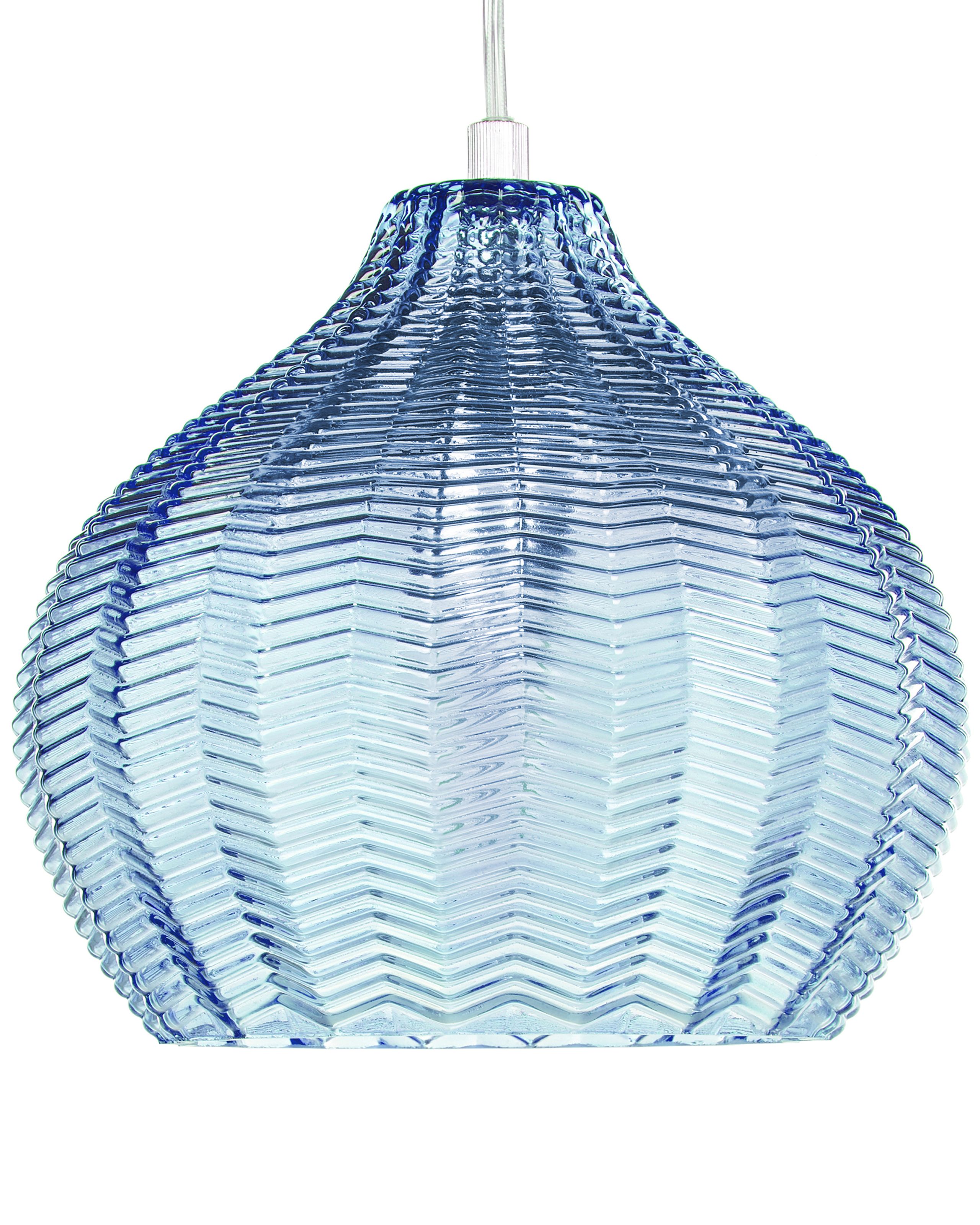 LEIKA Pendant Lamp Glass Blue - Gemini Interiors