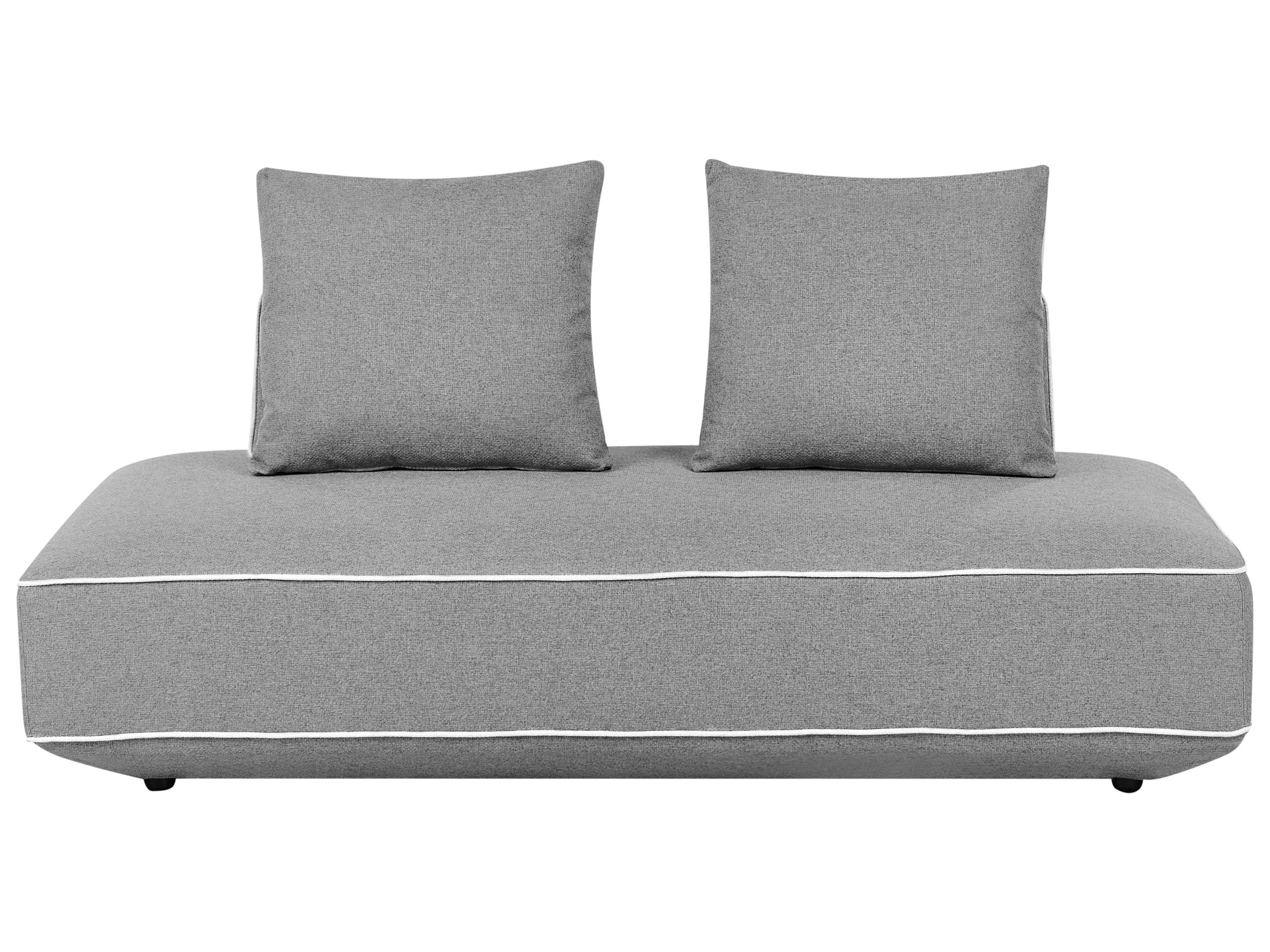 LEAMWORTH Fabric Chaise Longue - Dark Grey - Gemini Interiors