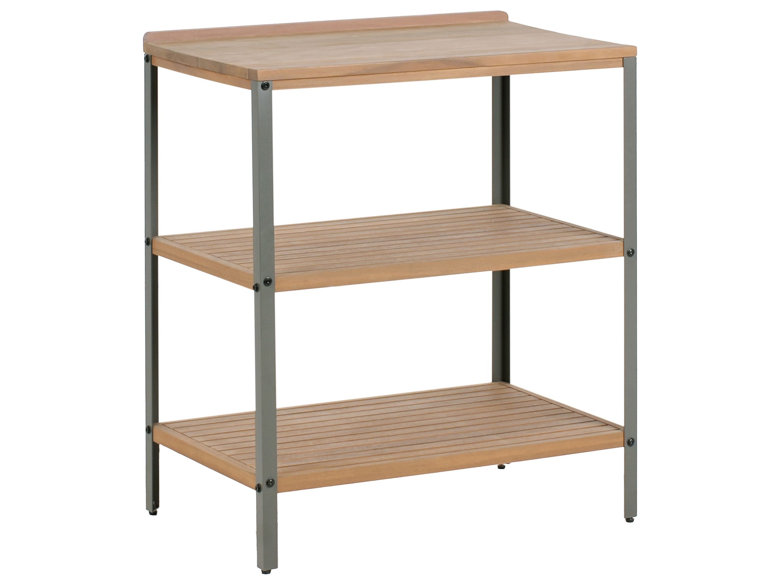 HORNLEIGH Wooden Outdoor Kitchen Island 80 cm - Brown - Gemini Interiors