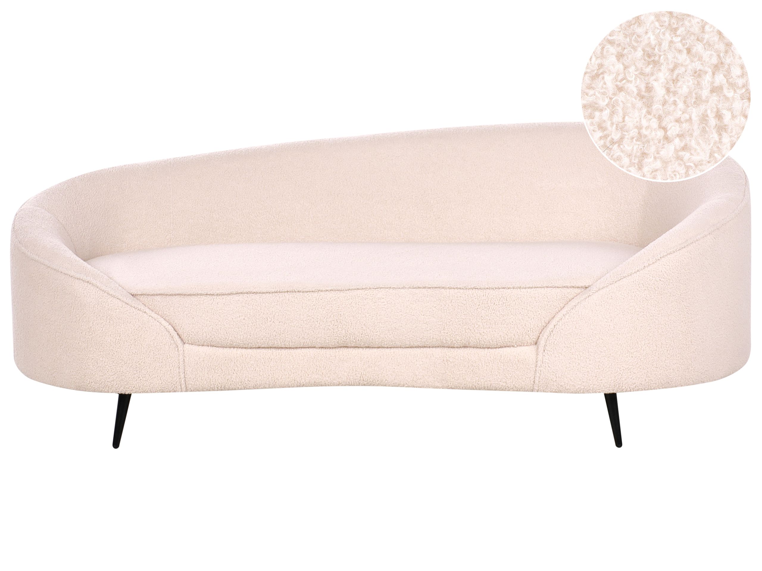 3 Seater Sofa - RAVAS Boucle Sofa Light Beige - Gemini Interiors