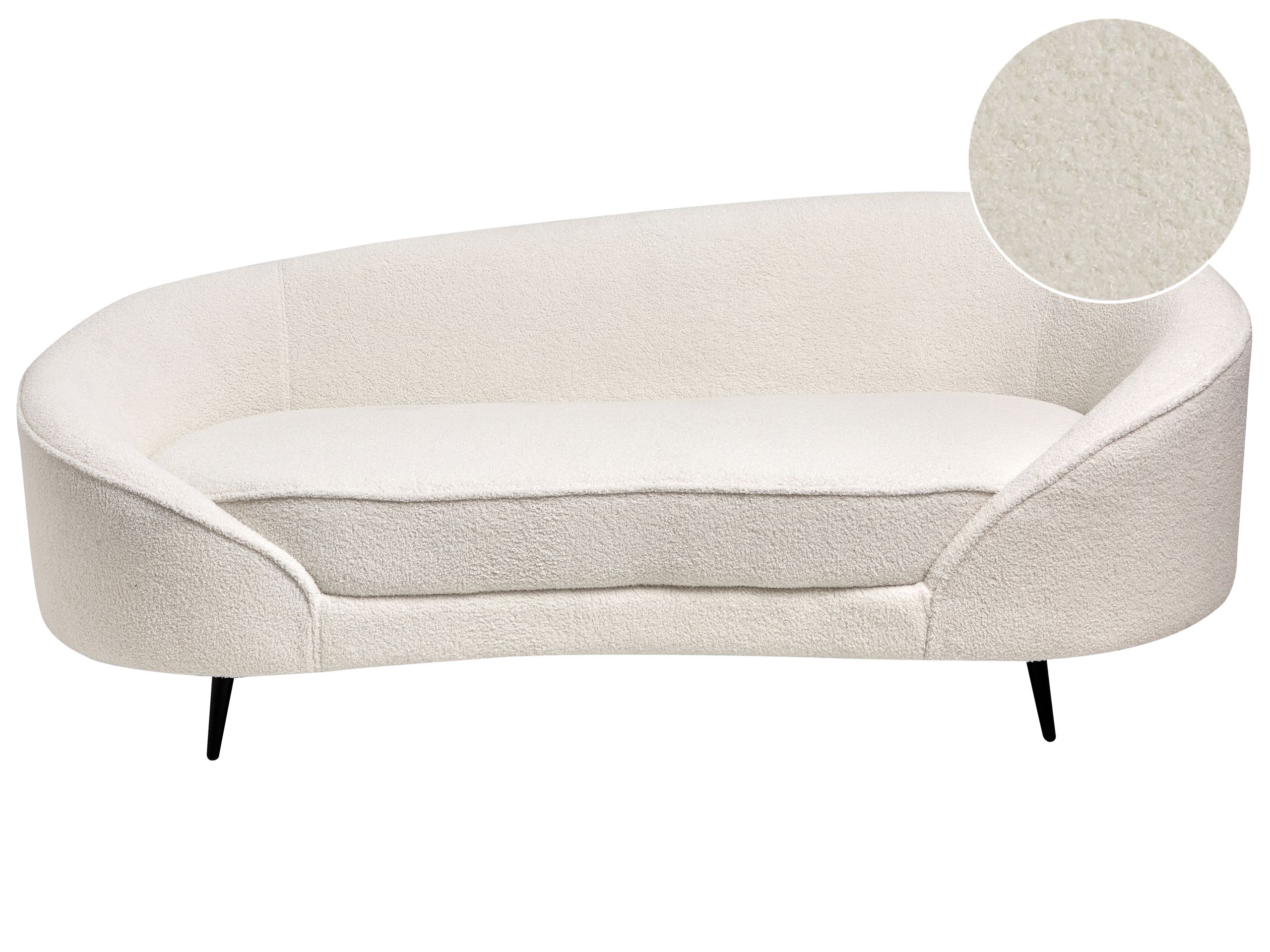 3 Seater Sofa - RAVAS Boucle Sofa White - Gemini Interiors