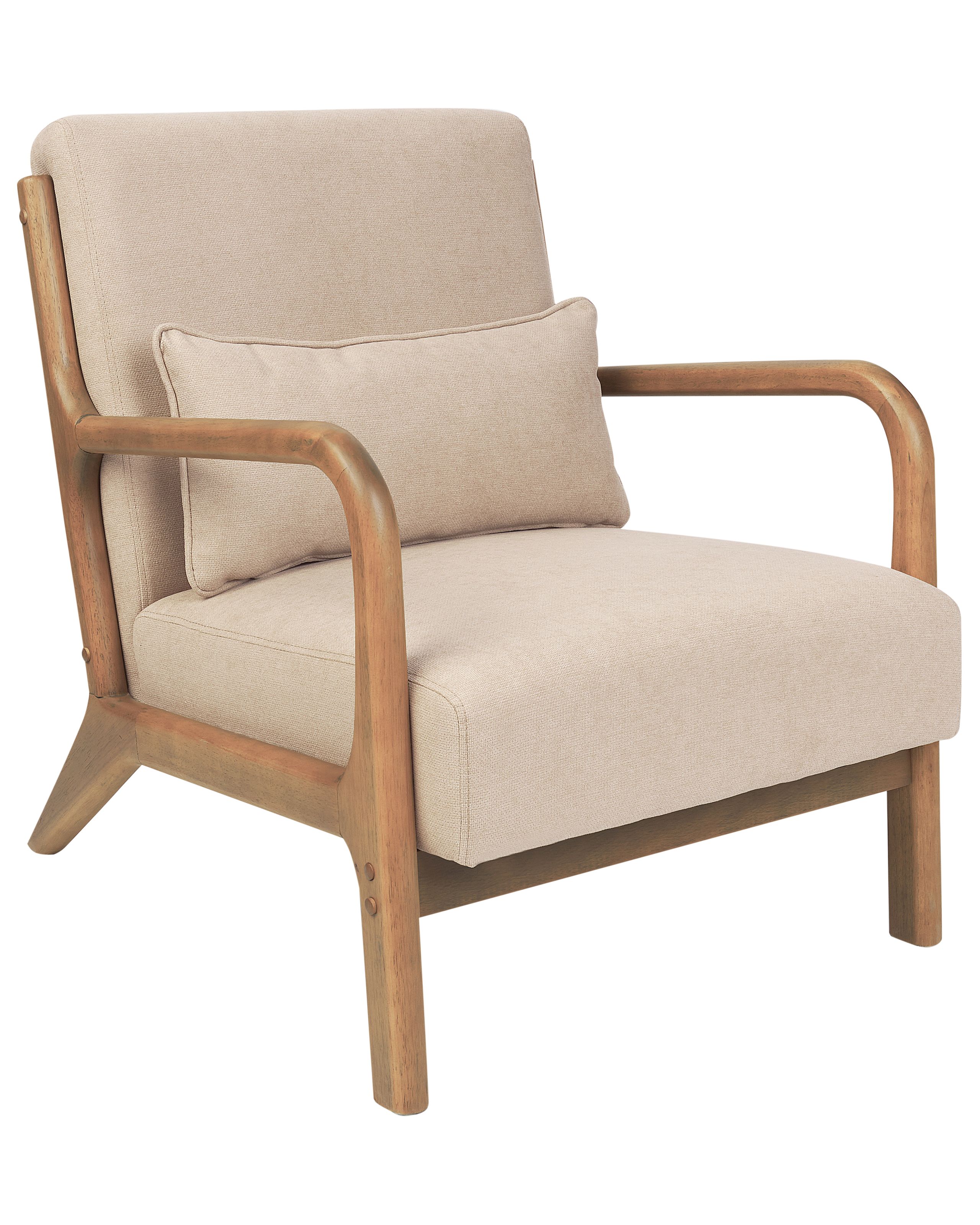 Armchair SKOVDE Fabric Beige - Gemini Interiors
