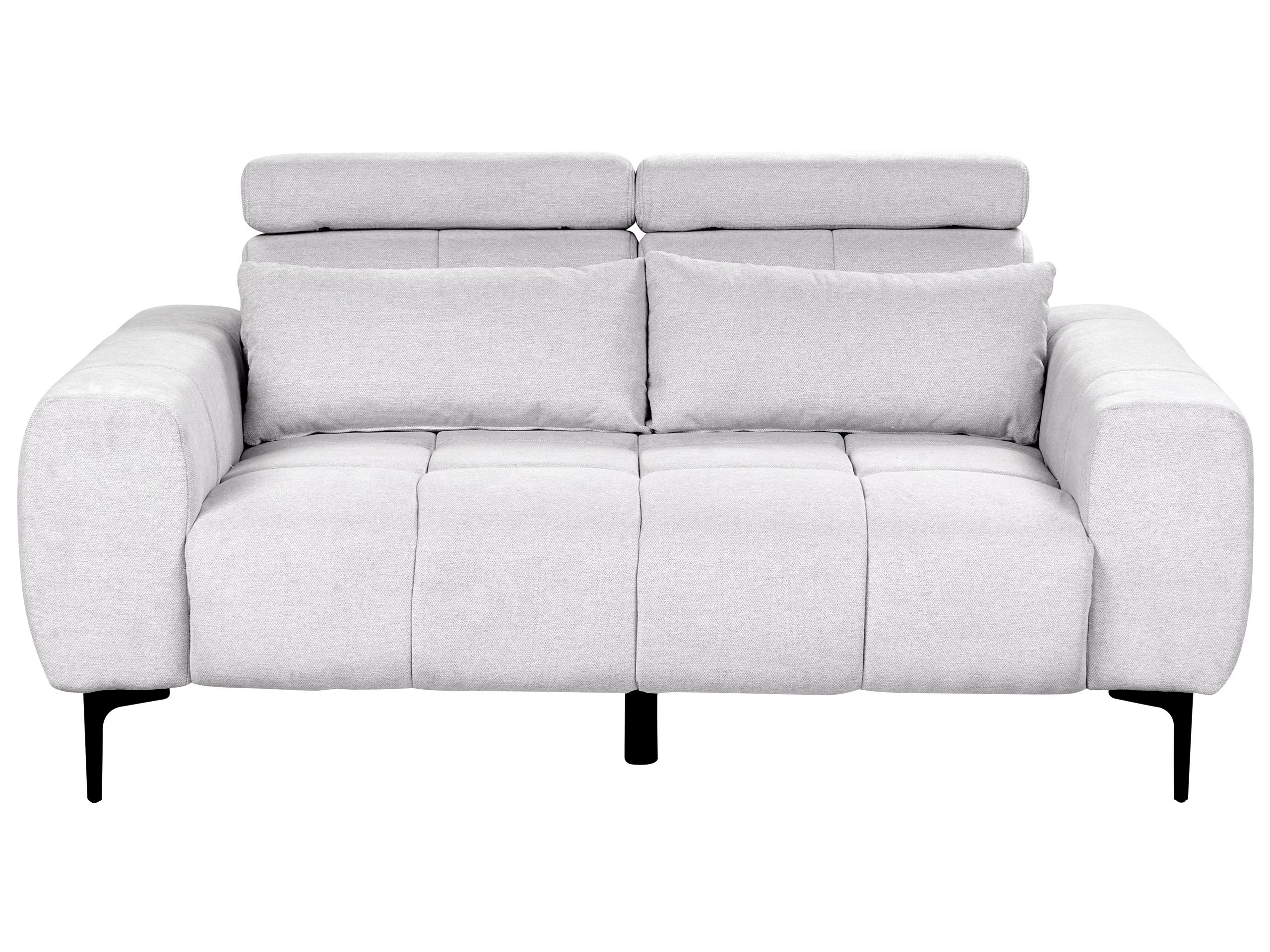 2 Seater Fabric Sofa Grey VEGAMO - Gemini Interiors