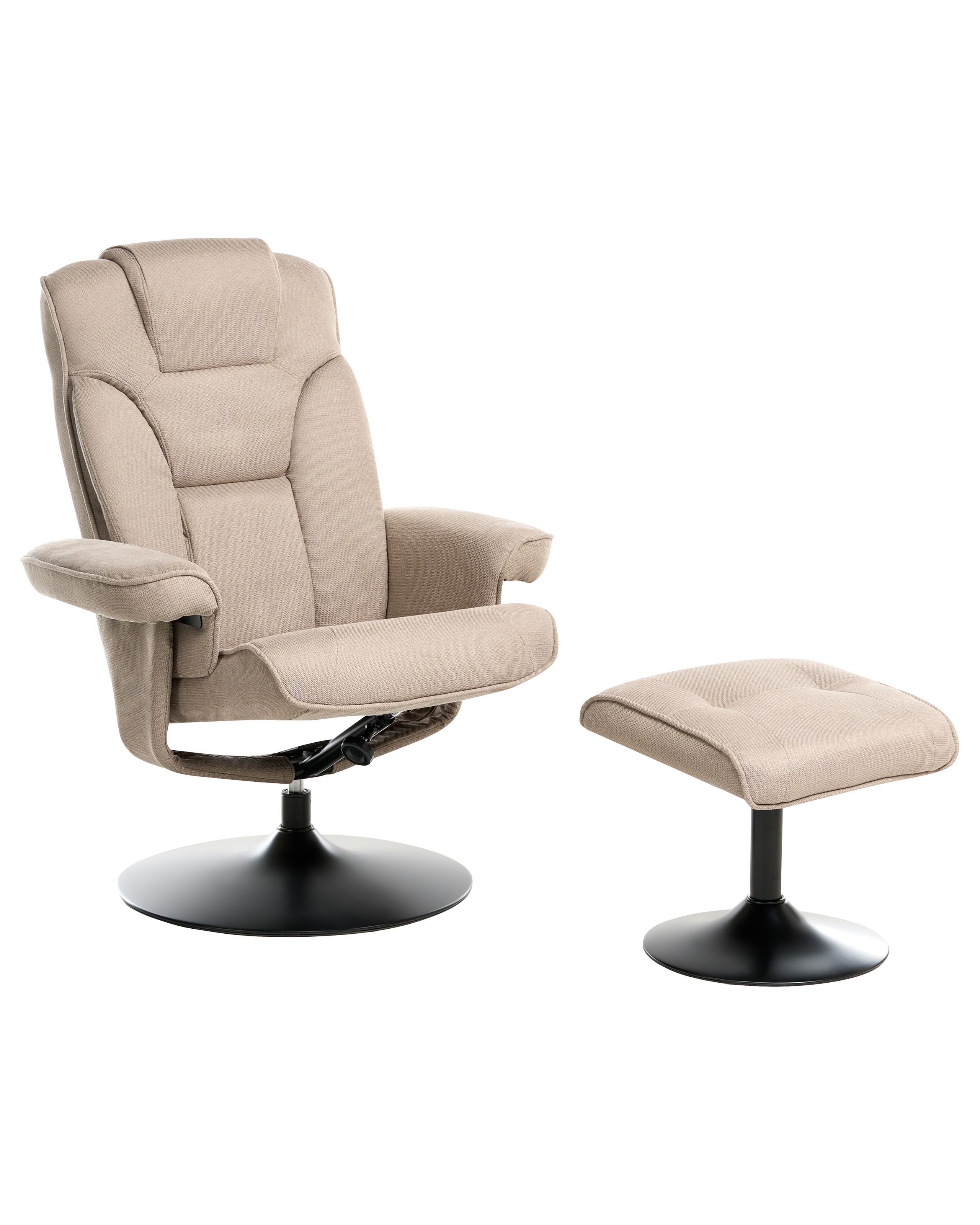 GURNLEIGH Swivel Recliner Chair - Taupe - Gemini Interiors