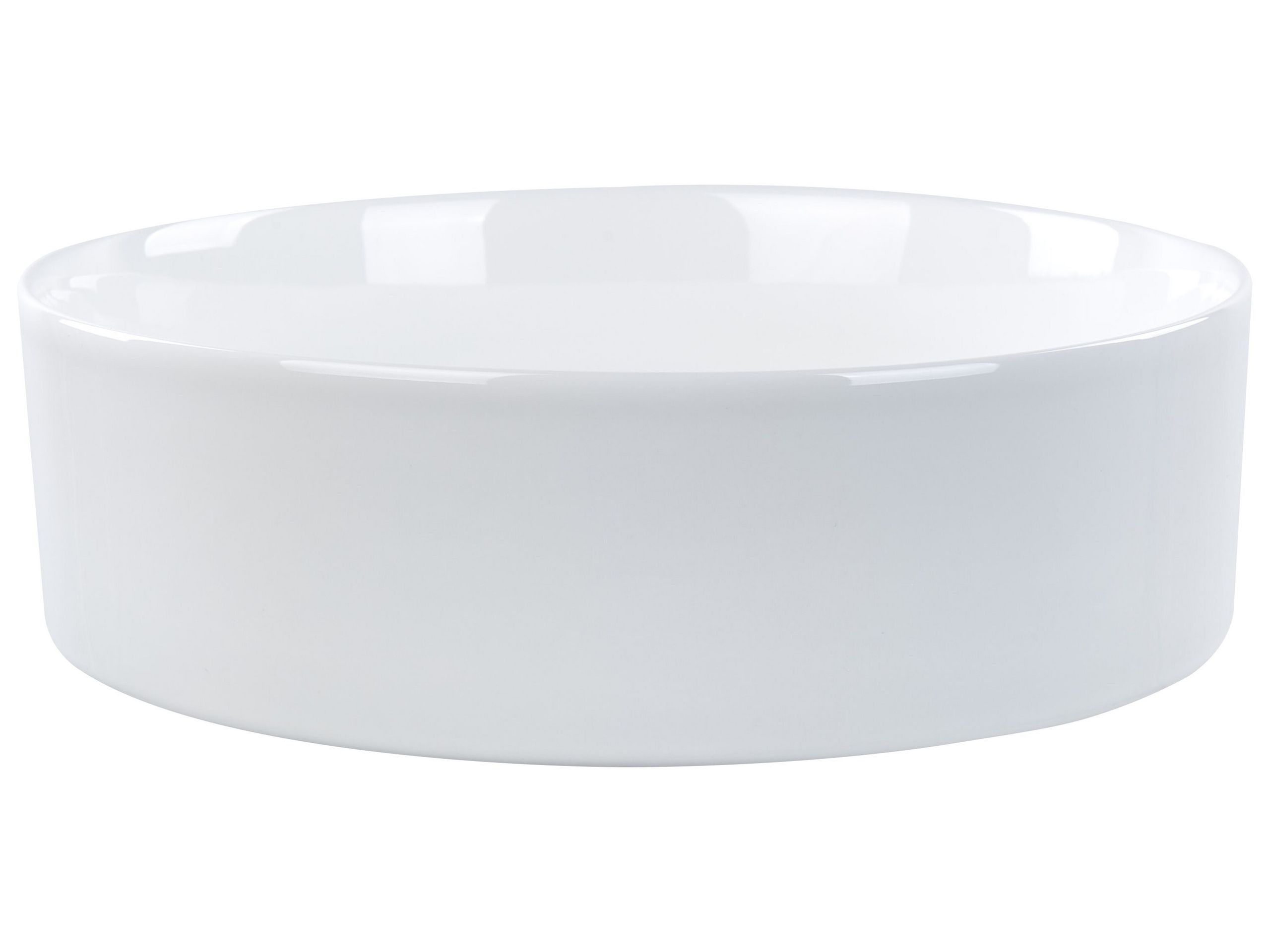 Ceramic Round Countertop Basin Diameter 400 mm White TEBAR - Gemini Interiors