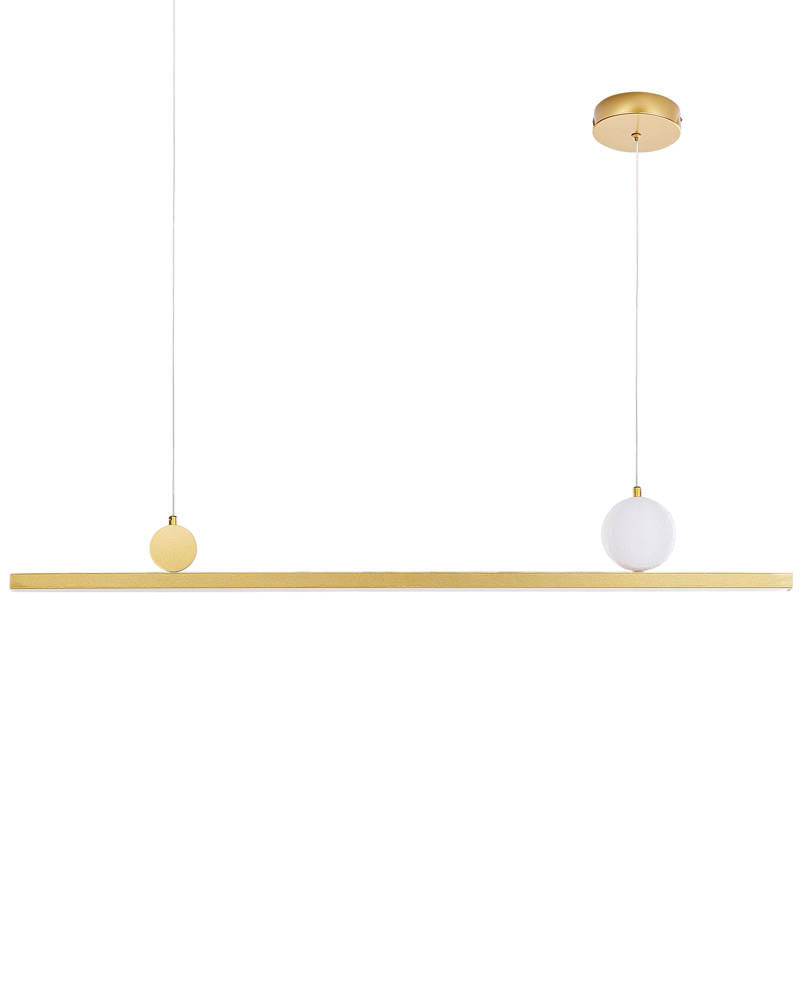 LED Pendant Lamp ALWAND Metal Gold - Gemini Interiors