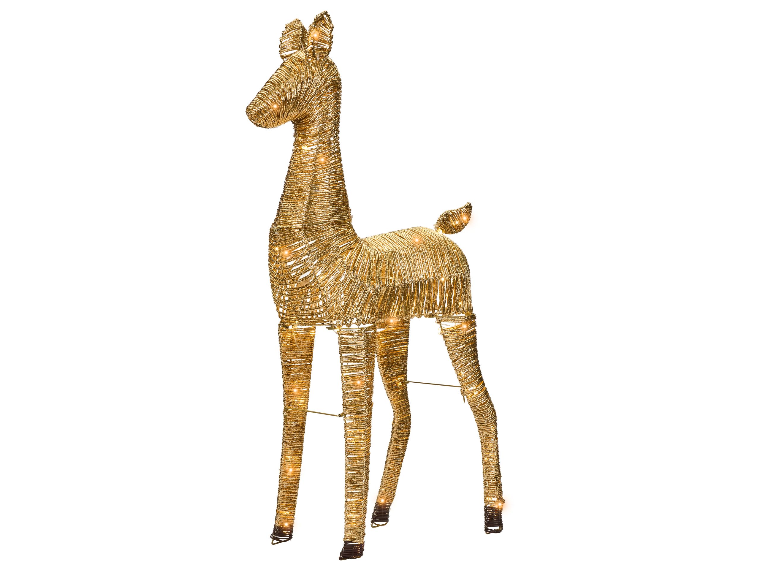 ORYN Christmas Decoration LED Reindeer - Gold - Gemini Interiors