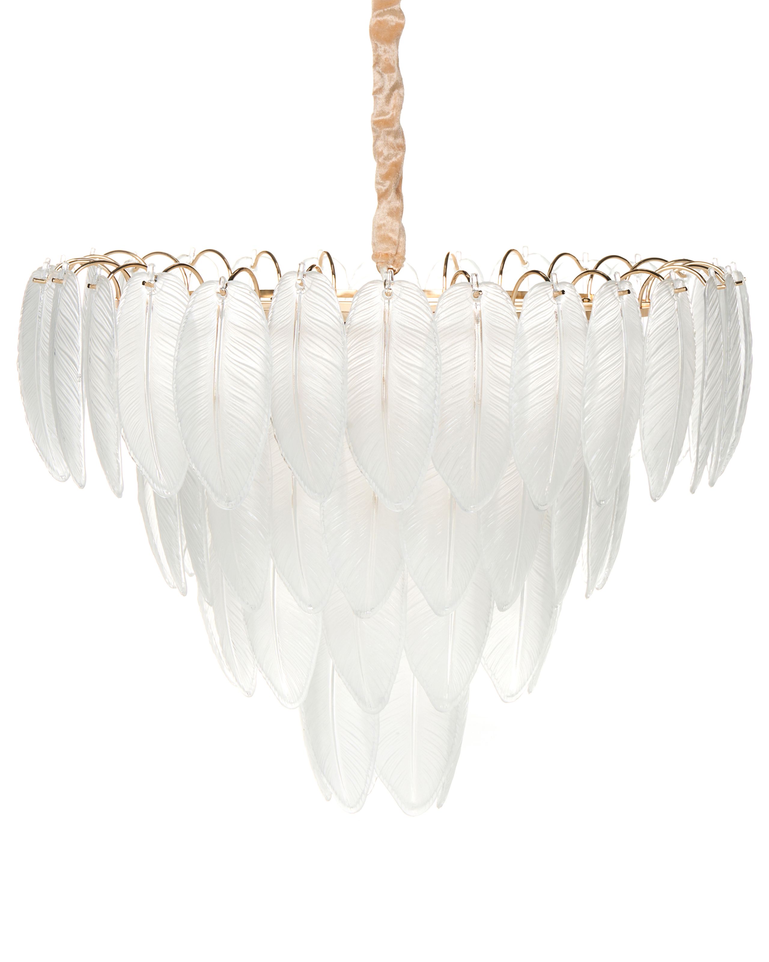 SLOANEHURST Glass Chandelier - Gold - Gemini Interiors
