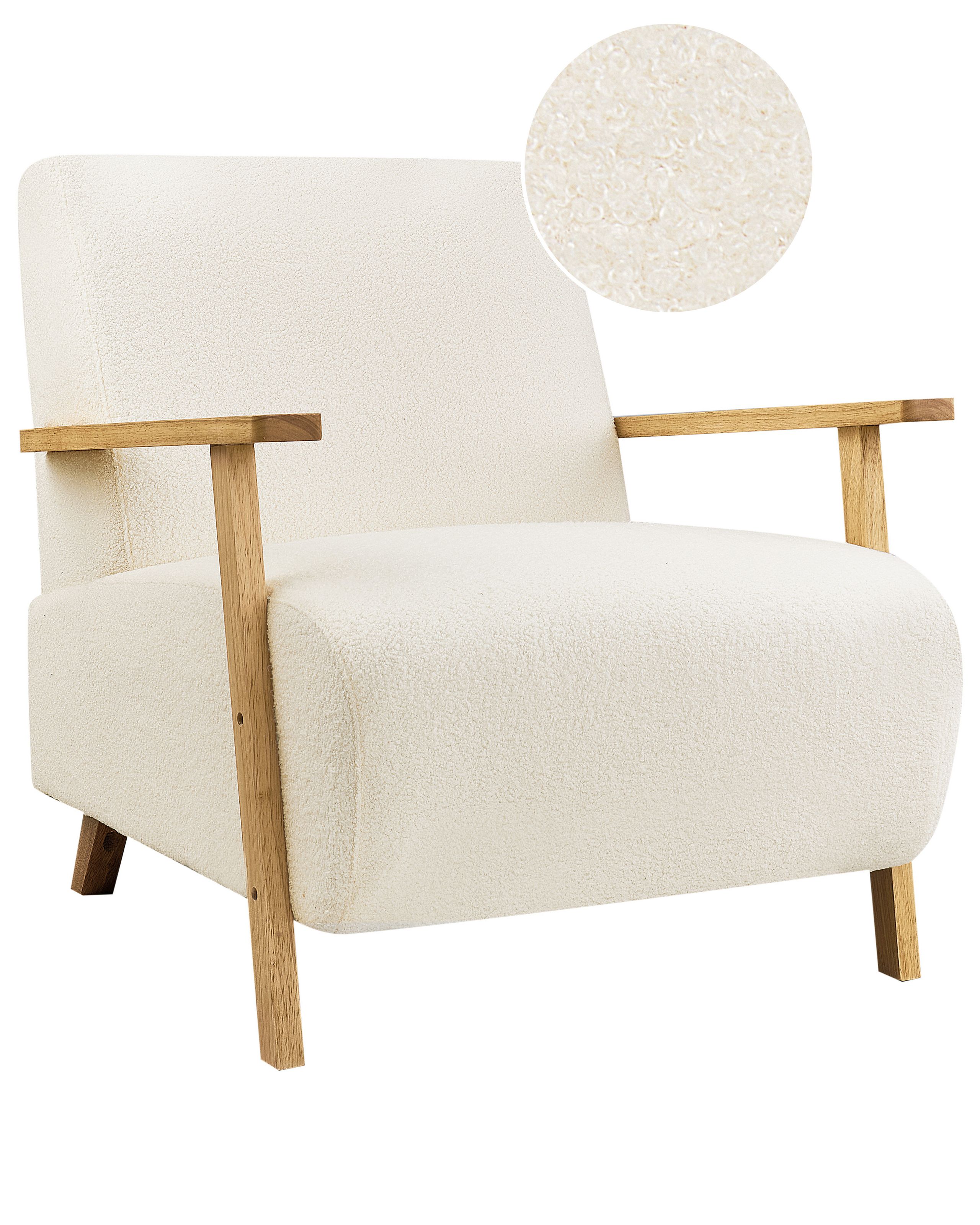 Armchair LESJA Boucle Light Beige - Gemini Interiors