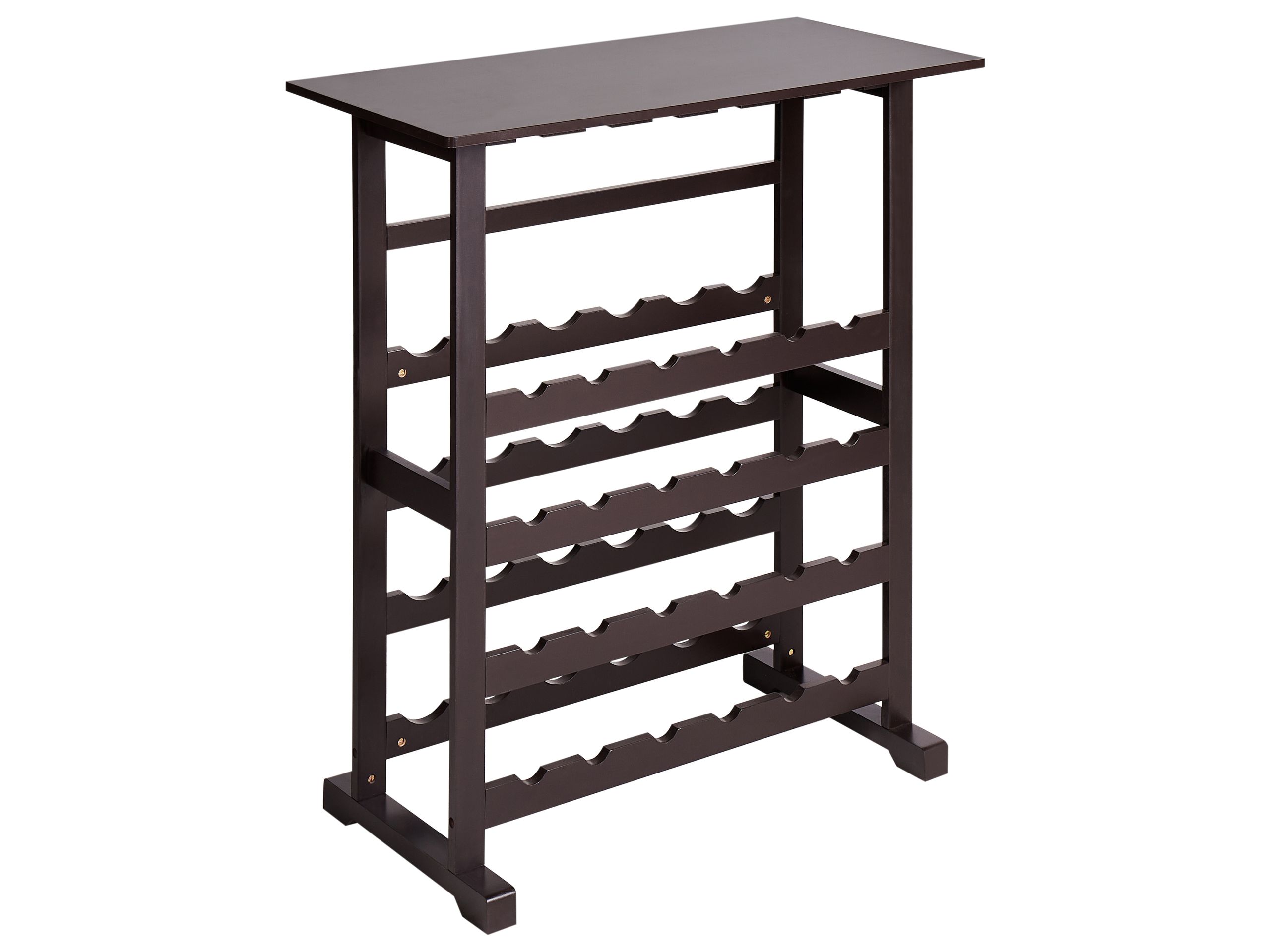 Wine Rack Dark Brown ROWLEY - Gemini Interiors