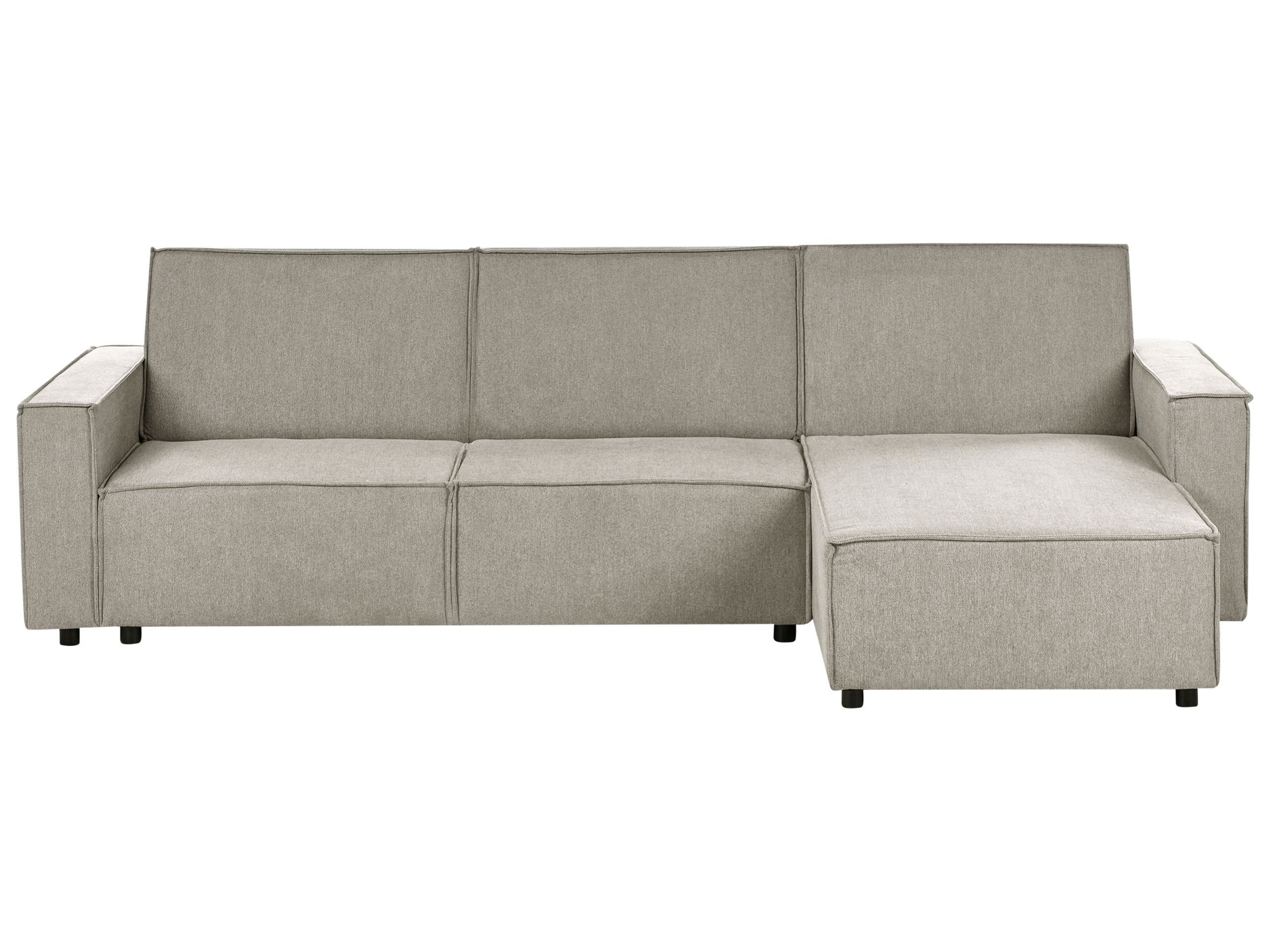 Corner Sofabed - ROMARA Left Hand Facing Fabric Beige - Gemini Interiors
