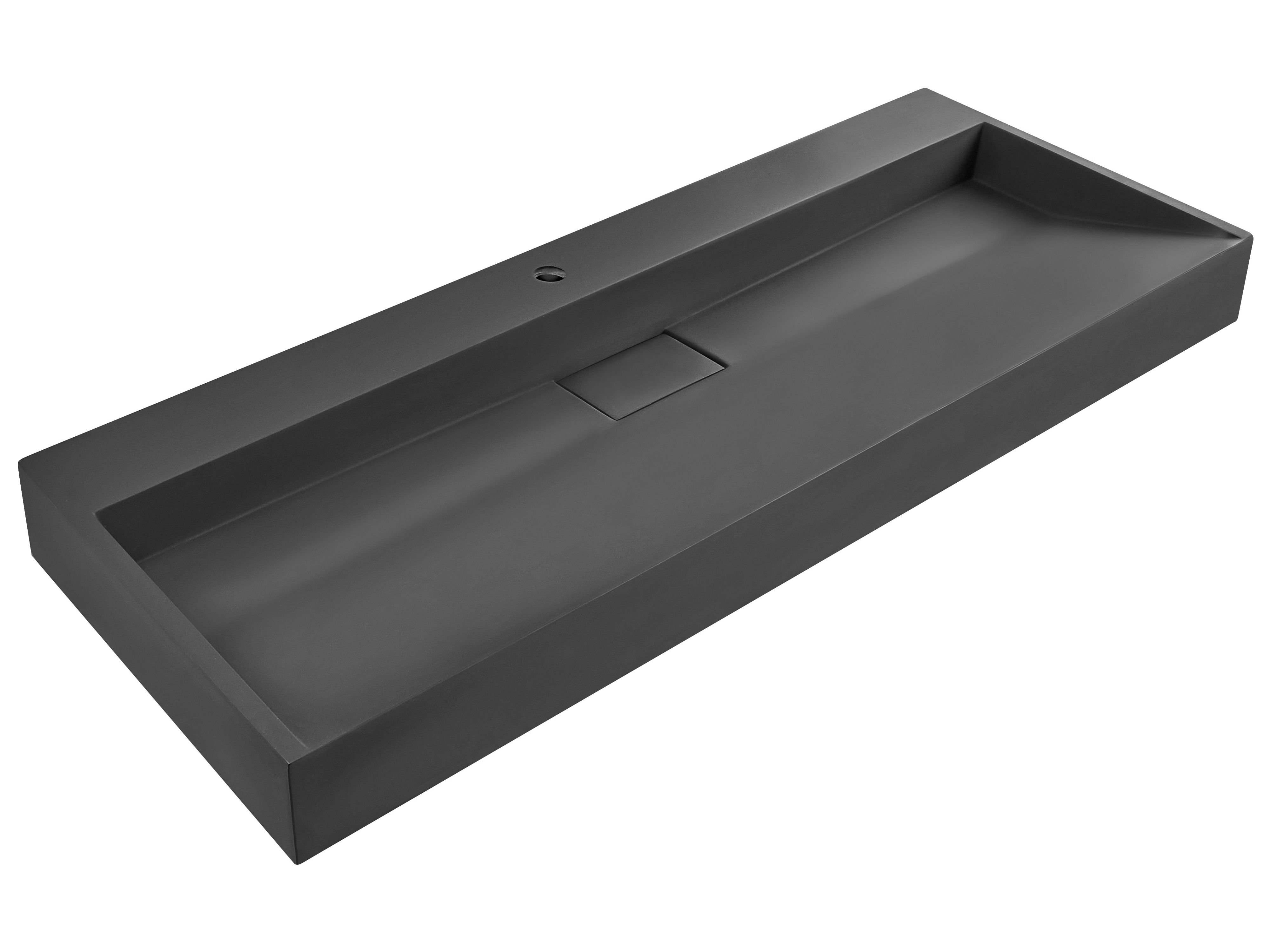 EUQNKO Wall Hung Basin 1200 x 460 mm Black - Gemini Interiors