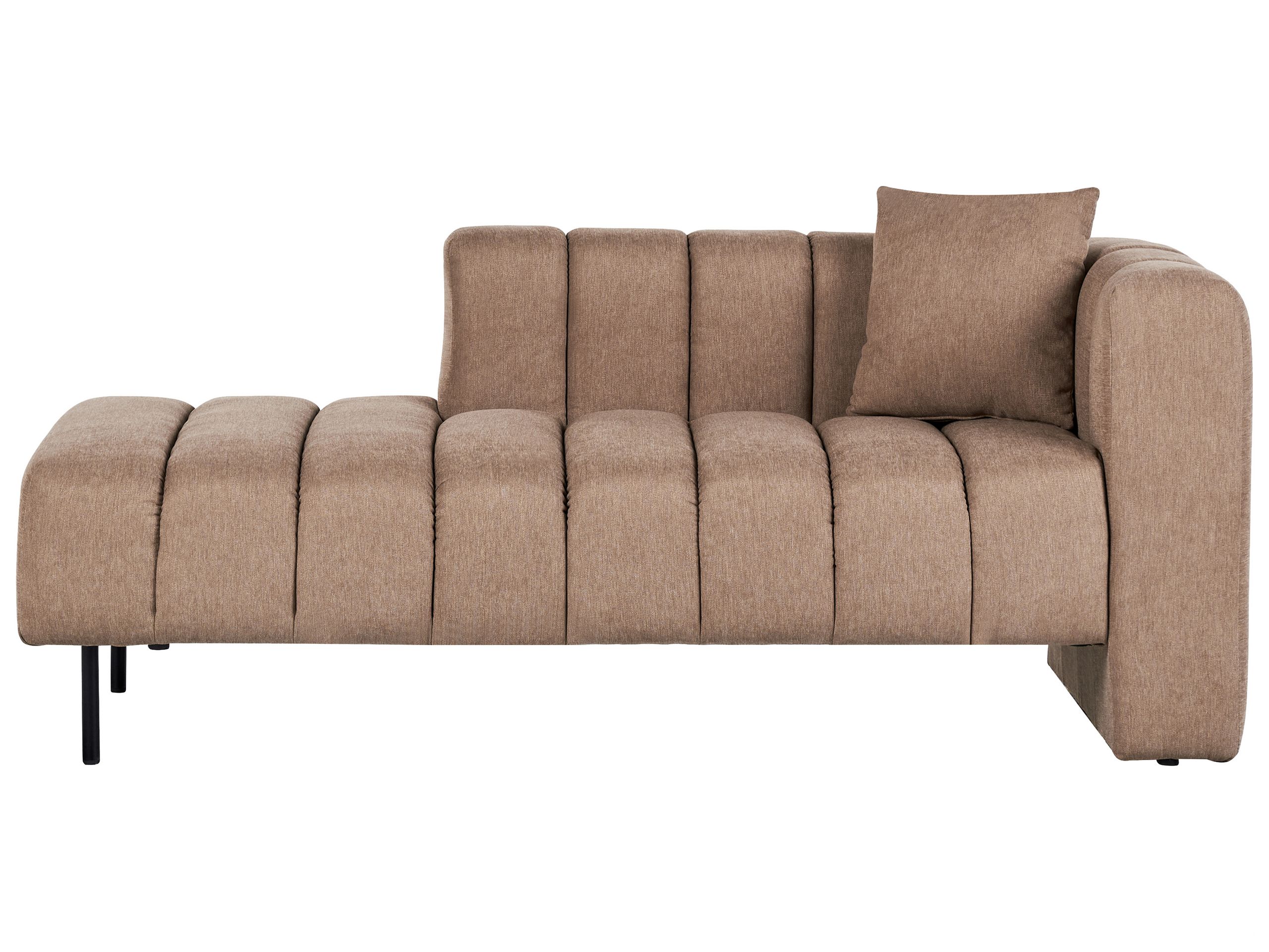 Right Hand Chaise Lounge Light Brown LANNILS - Gemini Interiors