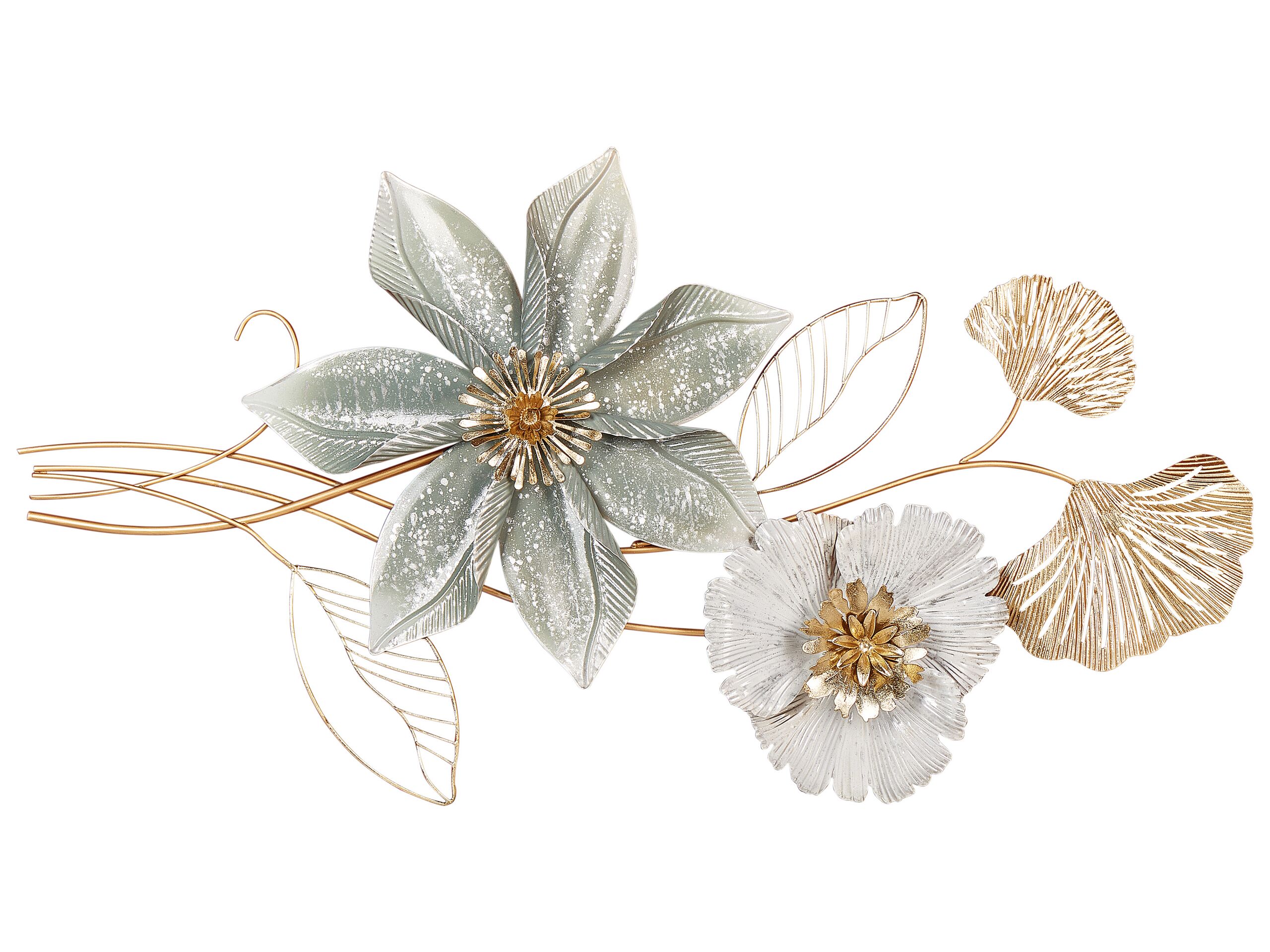 Wall Decor Flower EUROPIUM Metal Gold 46 cm - Gemini Interiors