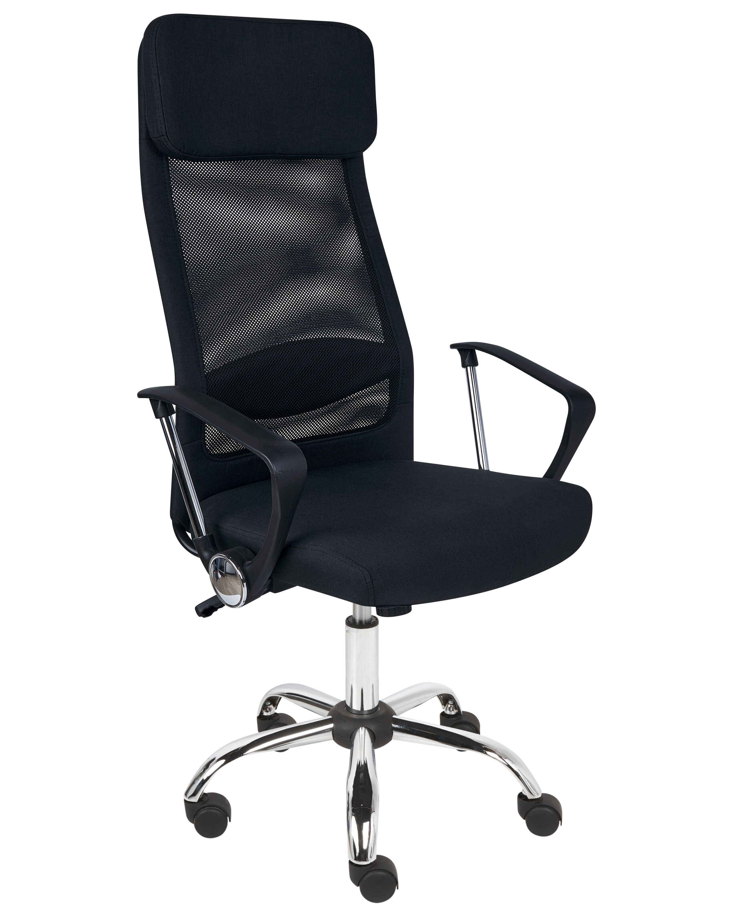 Swivel Office Chair Black PIONEER II - Gemini Interiors